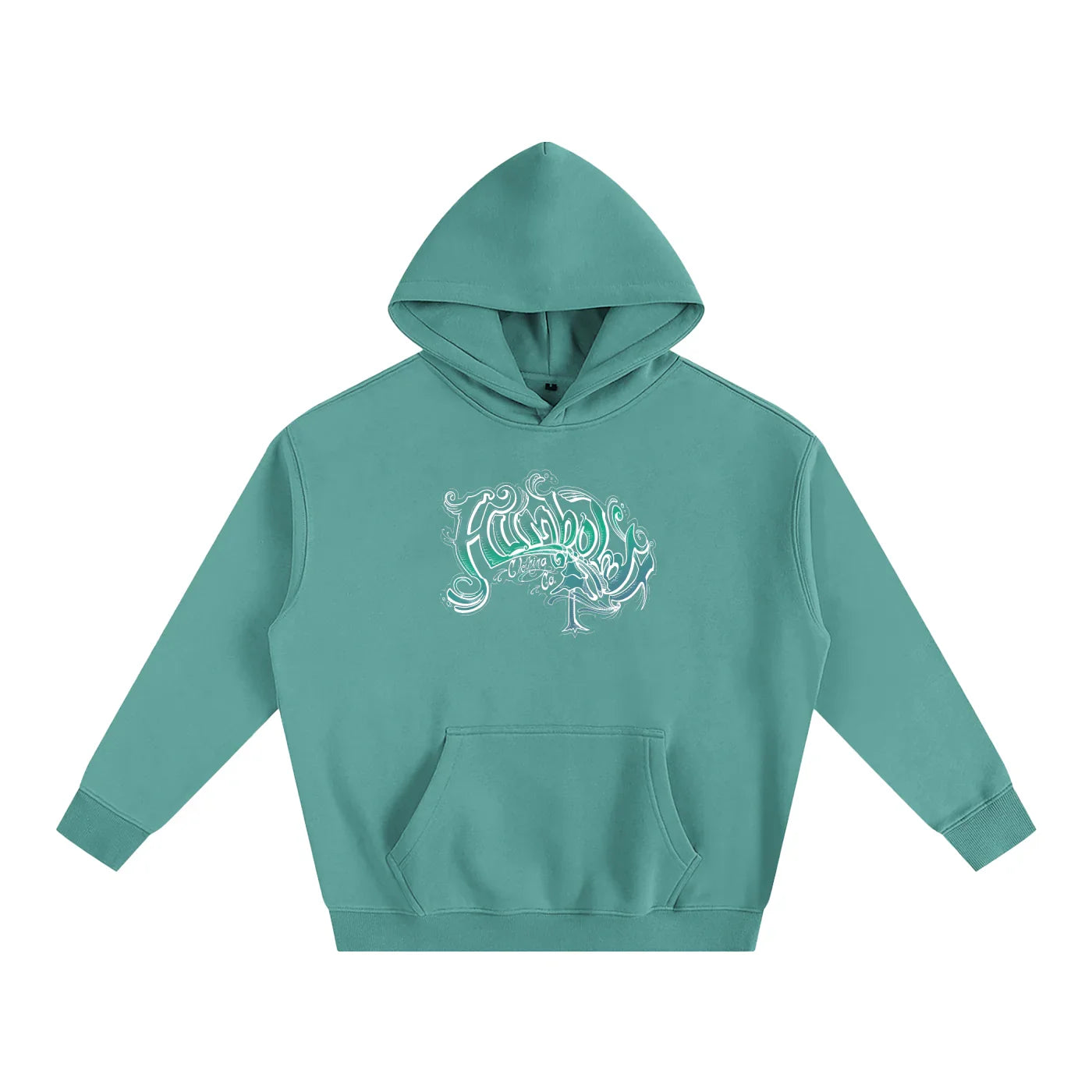 Scrolly Oversized Fleeced Pullover Hoodie - CUSTOM ORDER