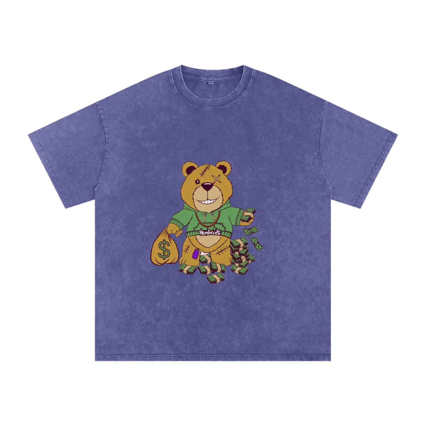 Bear Market Acid Wash Oversize TShirt - CUSTOM ORDER