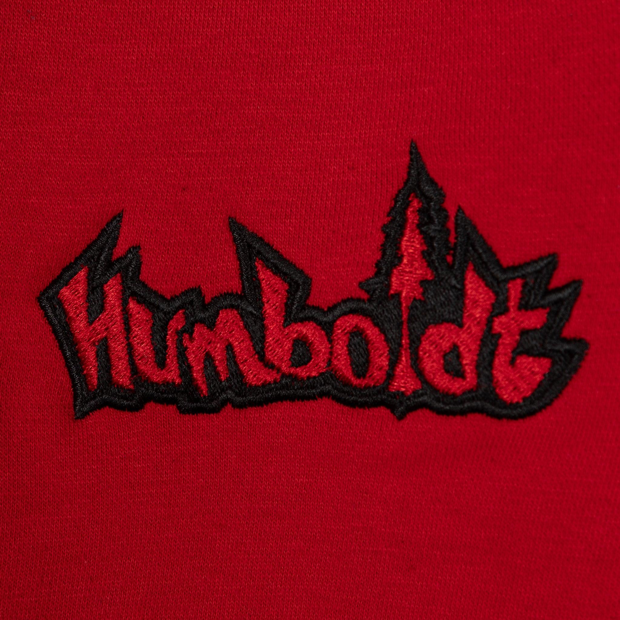 Embroidered Treelogo Jogger Sweatpants RED-BLK