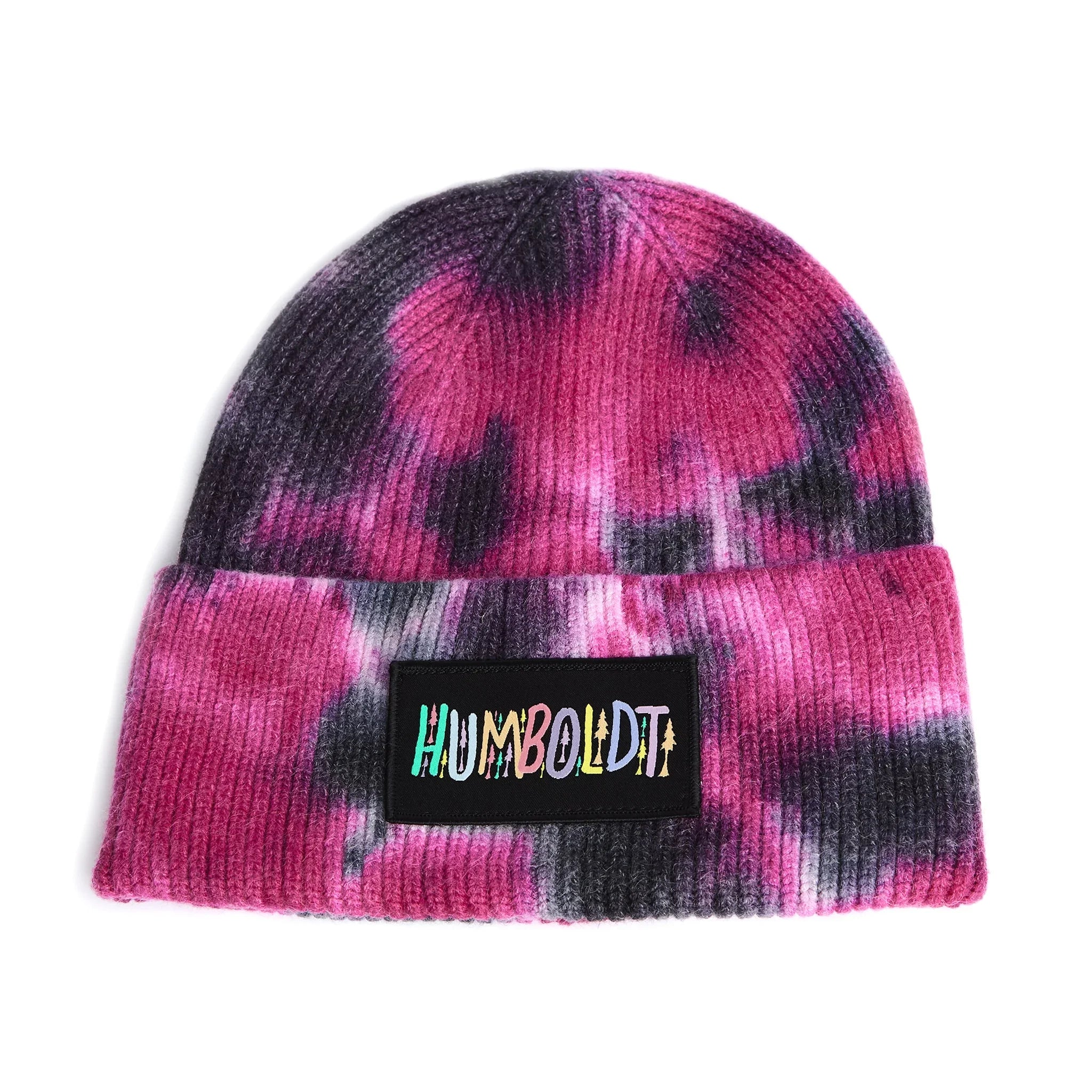 FunColor TieDye Foldup Beanie Pink-Grey