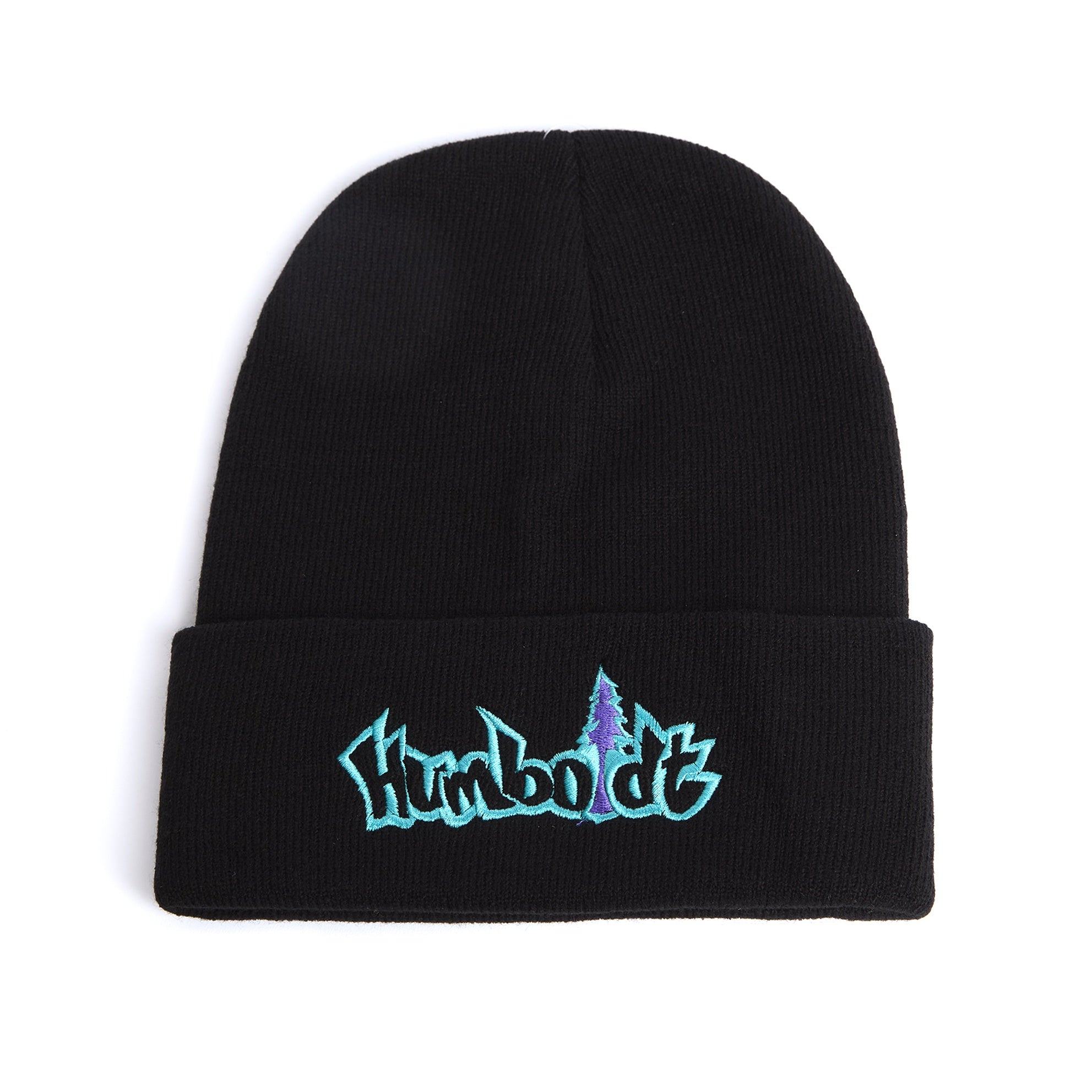 Treelogo Outline Foldup Beanie BLK-TUR-PUR