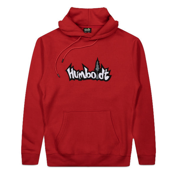 Humboldt Embroidered Big Treelogo P/O Hoodie RED-WHT-GRY