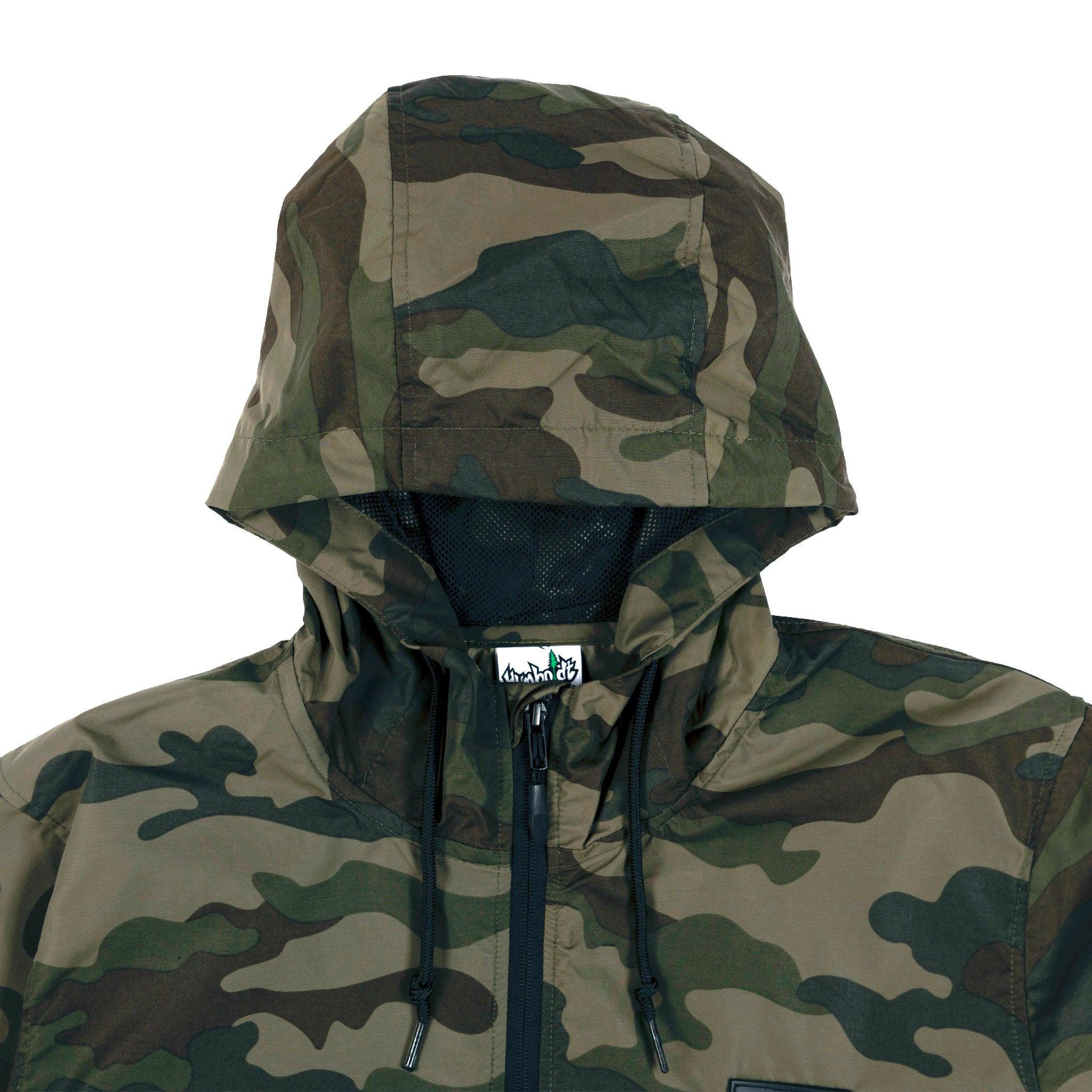 Humboldt Nylon Anorak Windbreaker Jacket Forest Camo