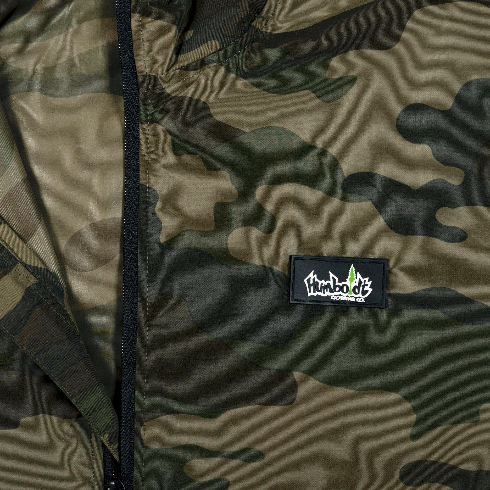 Humboldt Nylon Anorak Windbreaker Jacket Forest Camo
