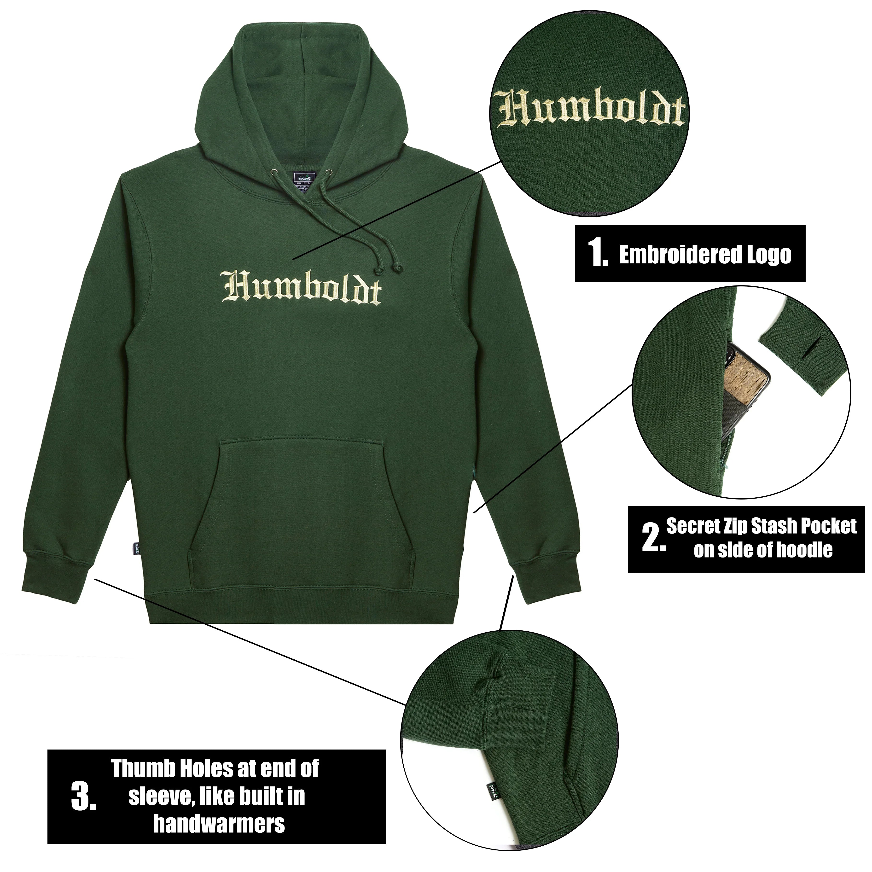 Old English EMB P/O HUN-TAN Pullover Hoodie