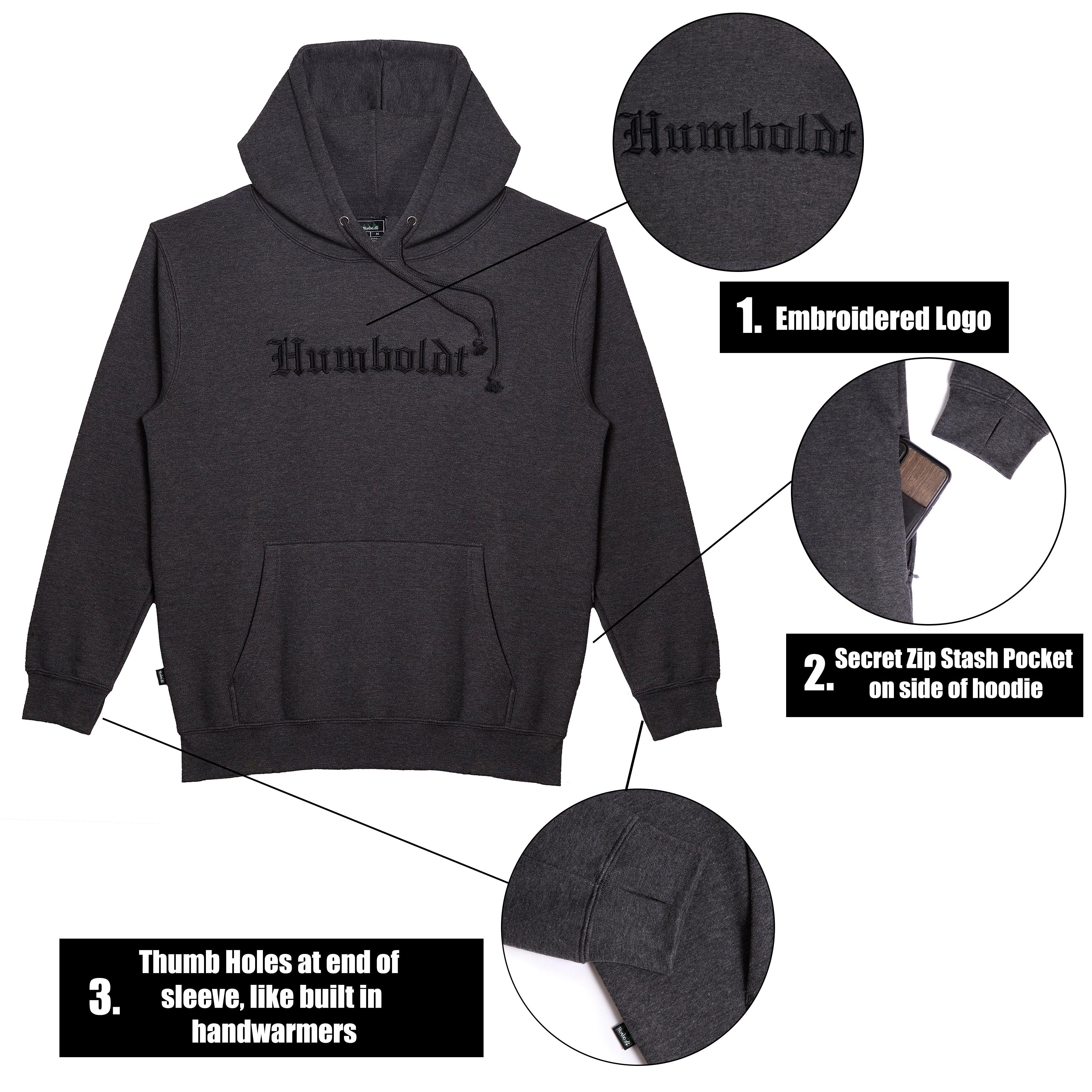 Old English EMB P/O CHA-BLK Pullover Hoodie