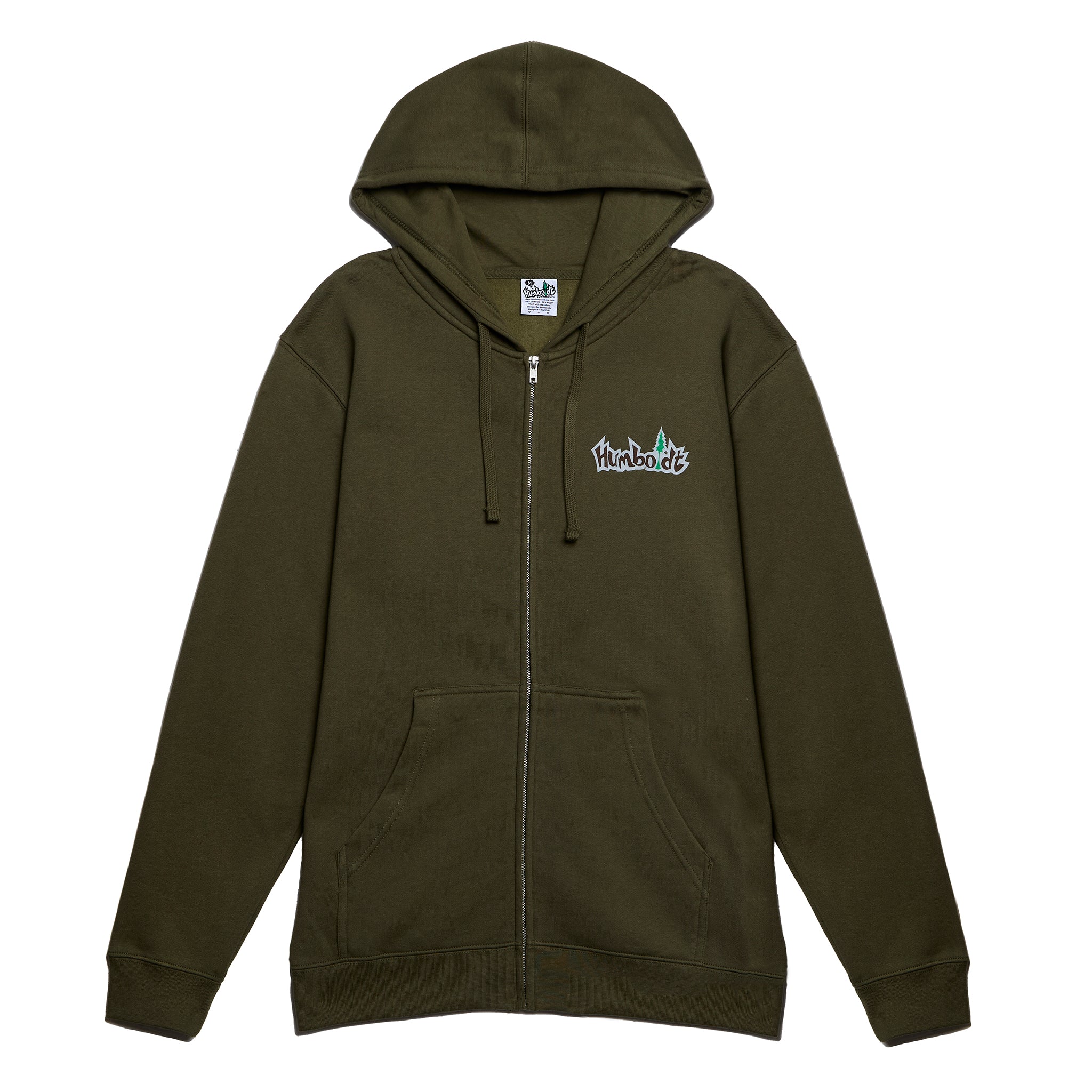 TL Midweight Zip Hoodie Army Green