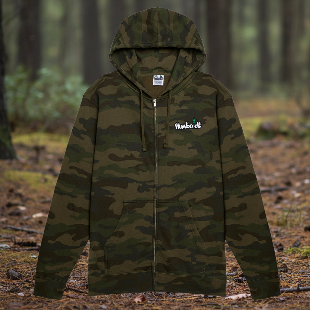 TL Midweight Zip Hoodie Forest Camo