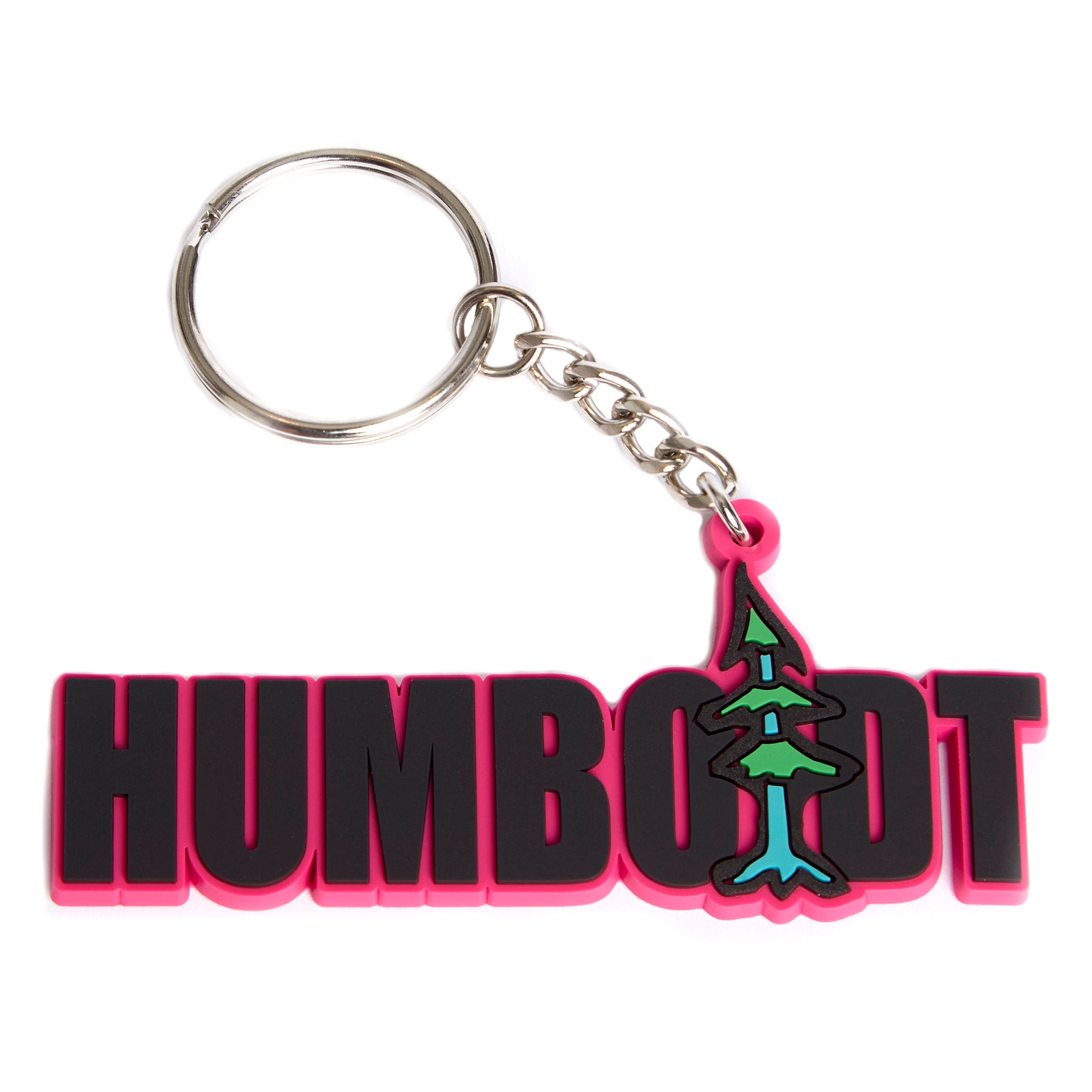 Blockstyle PVC Keychain Pink/Black