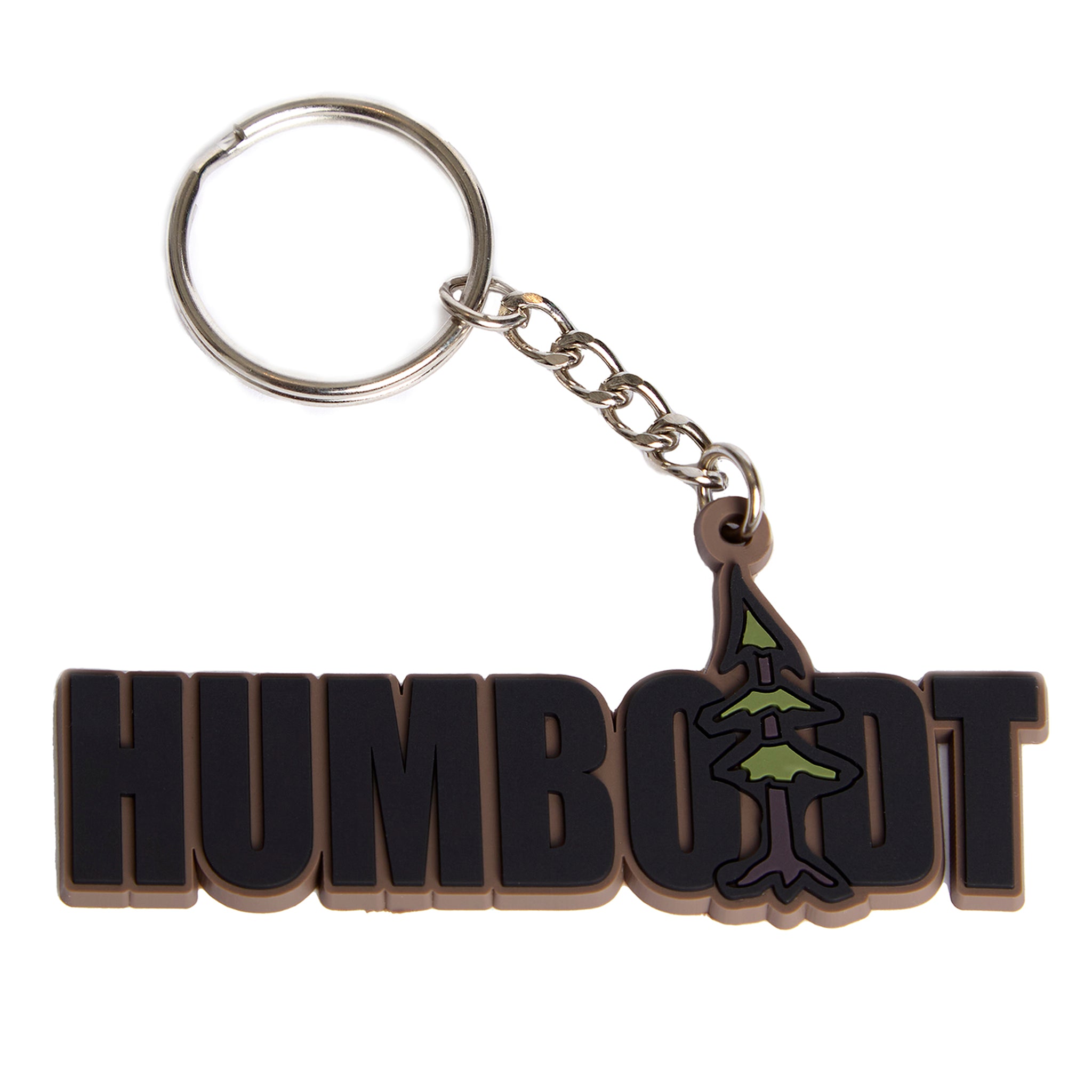 Blockstyle PVC Keychain Tan/Black