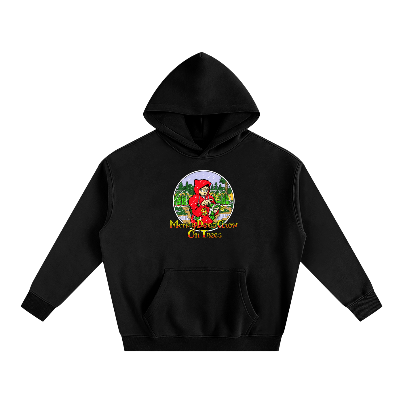Money Trees Oversize Fleeced Hoodie-CUSTOM ORDER