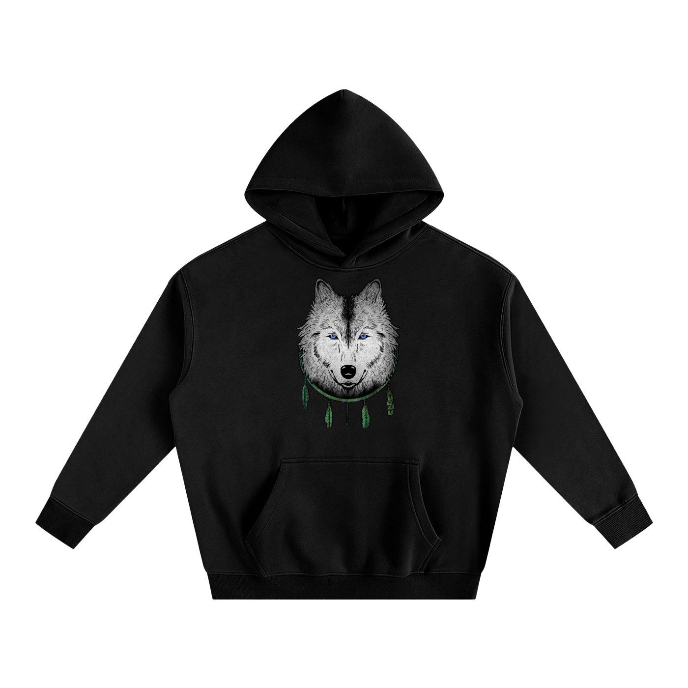 White Wolf Pullover Hoodie