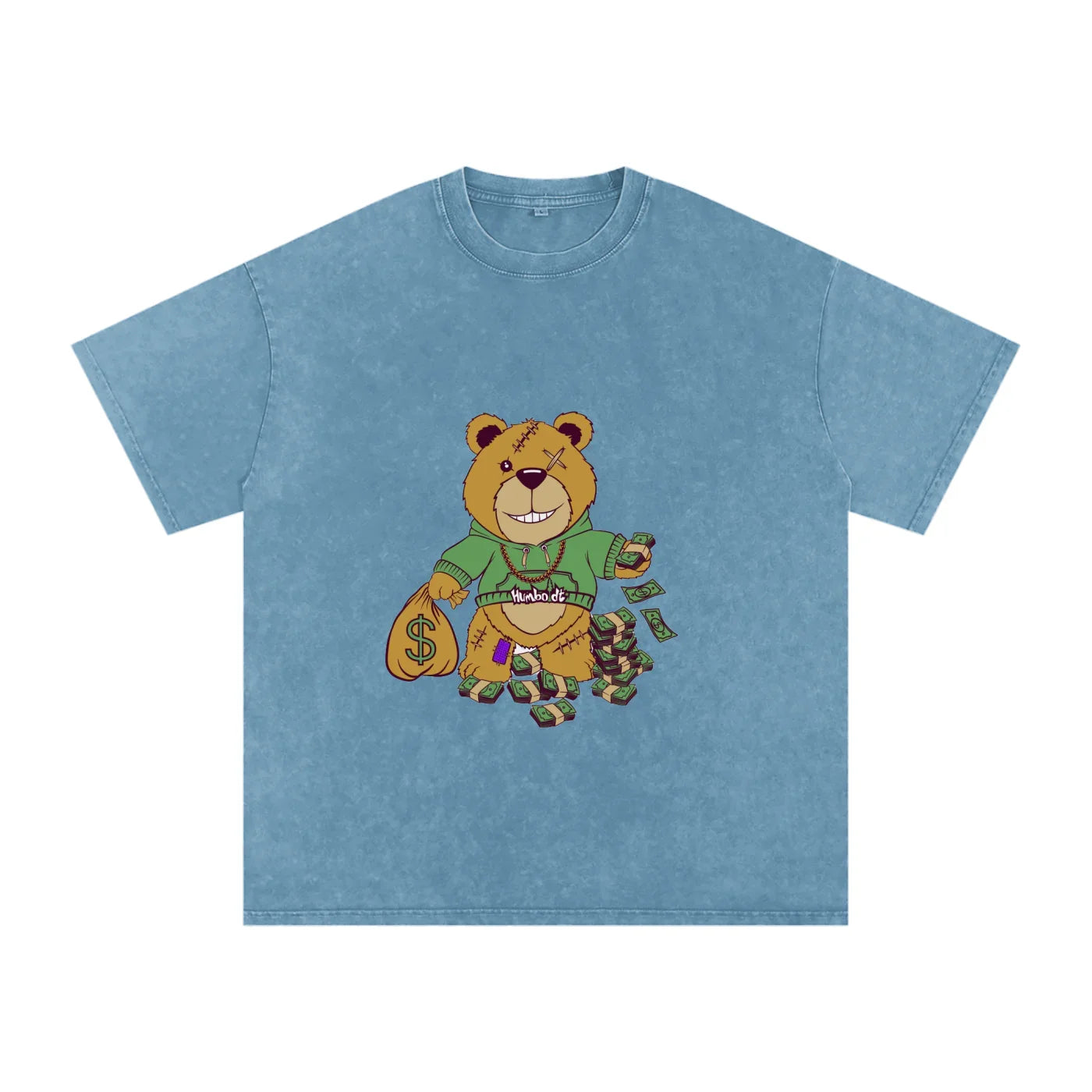 Bear Market Acid Wash Oversize TShirt - CUSTOM ORDER