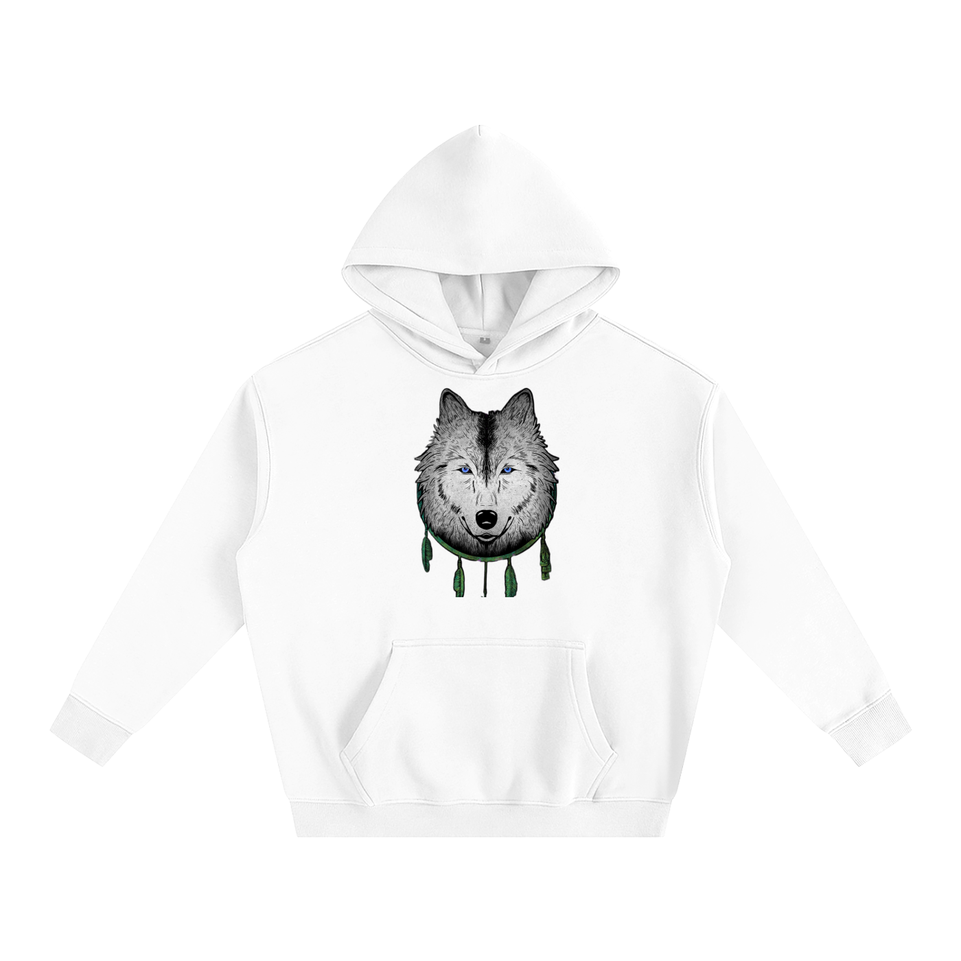 White Wolf Pullover Hoodie
