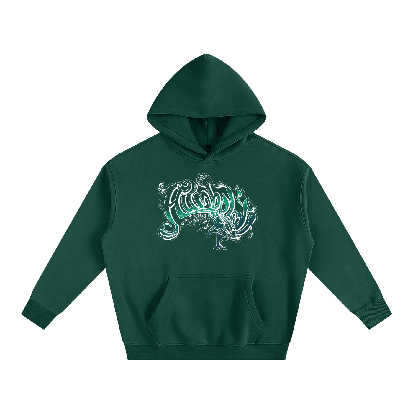 Scrolly Oversized Fleeced Pullover Hoodie - CUSTOM ORDER