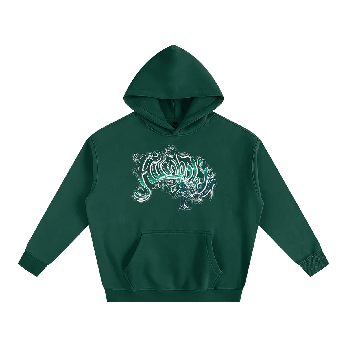 Scrolly Oversized Fleeced Pullover Hoodie - CUSTOM ORDER