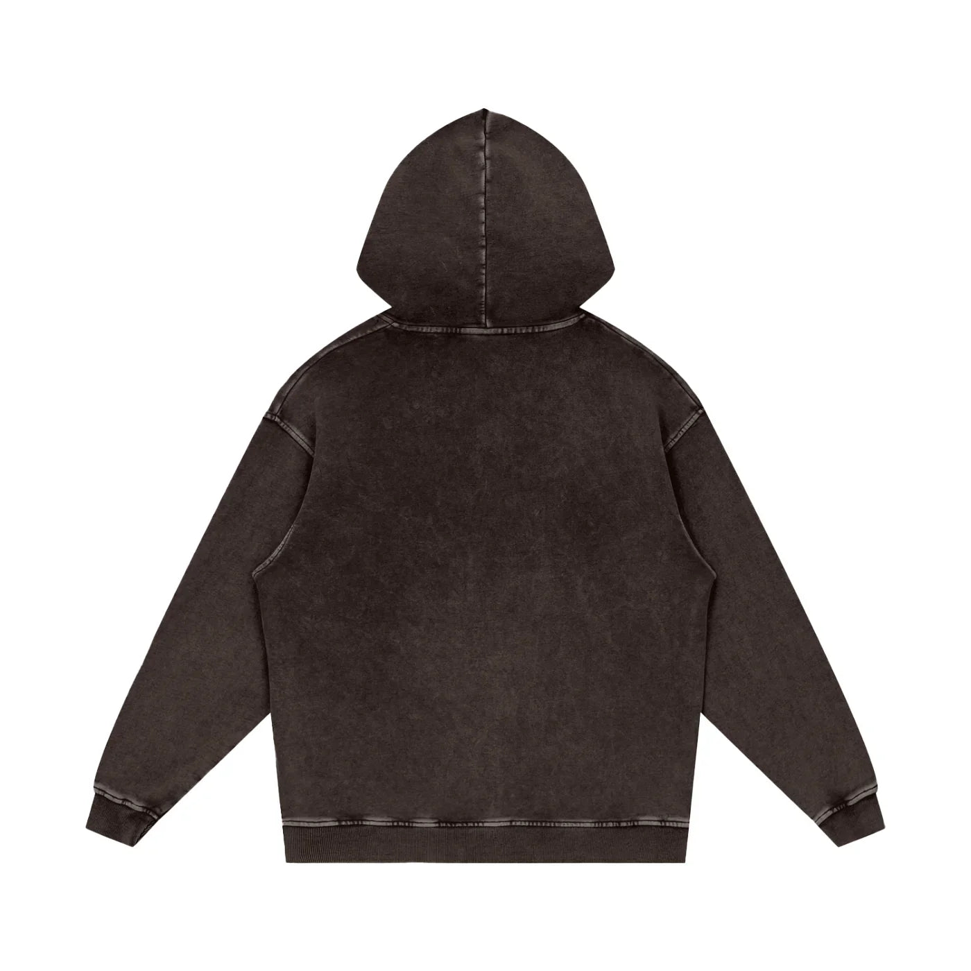 Spaced Out Snow Washed Loose Cotton Pullover Hoodie -CUSTOM ORDER