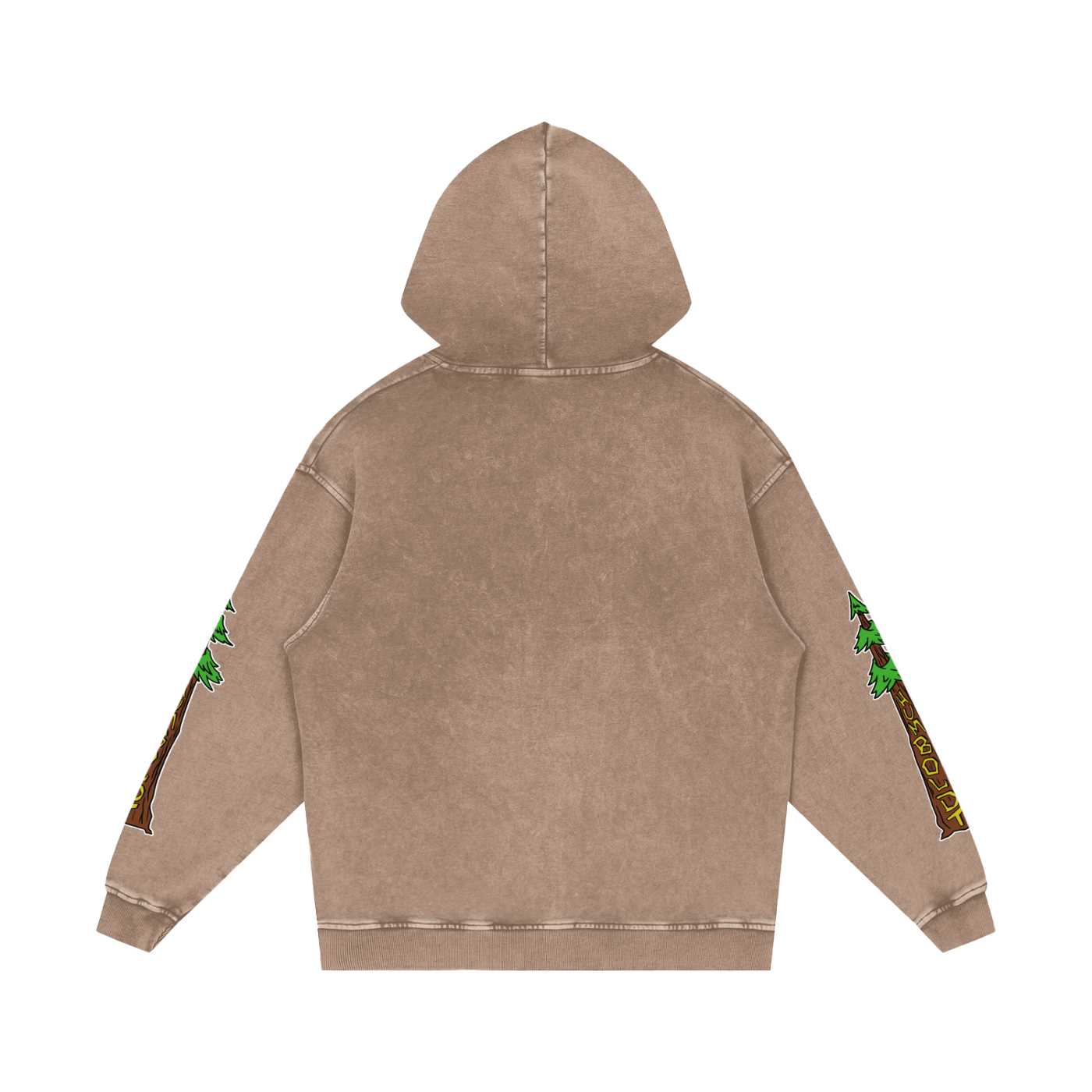 Avenue Trees New Style Logo Snow Washed Loose Cotton Pullover Hoodie - CUSTOM ORDER