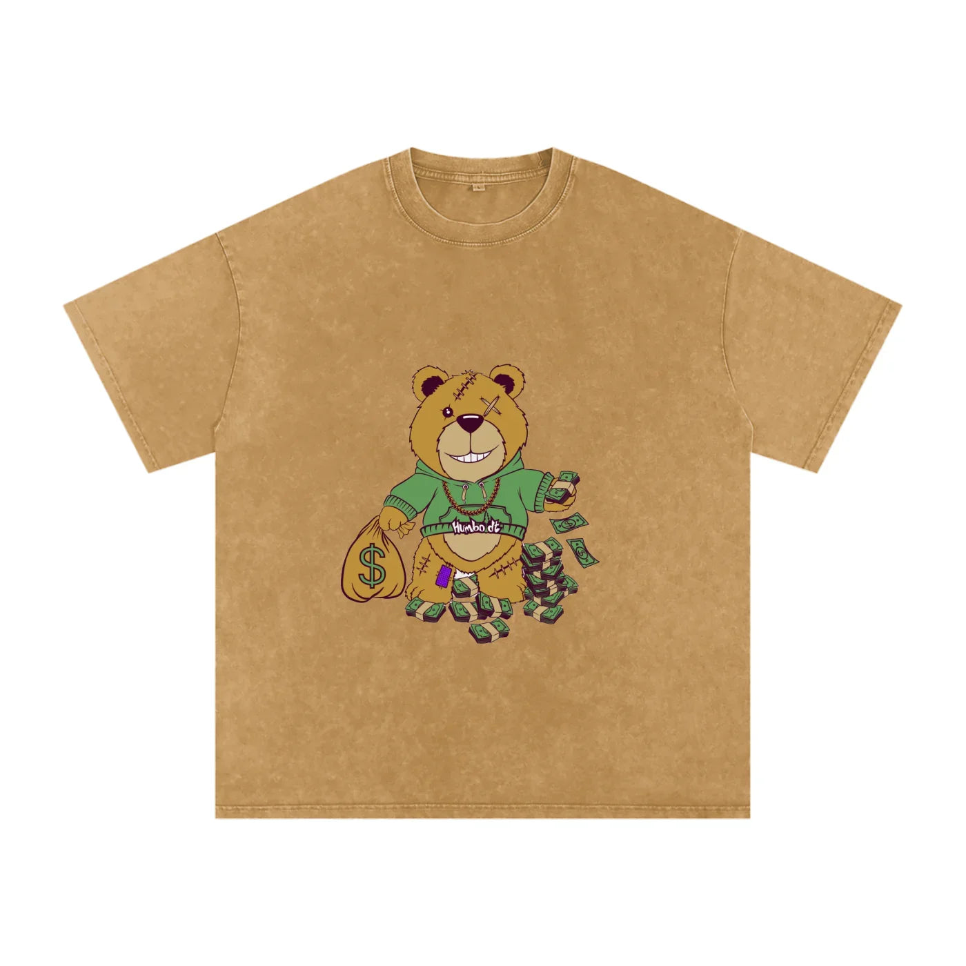 Bear Market Acid Wash Oversize TShirt - CUSTOM ORDER