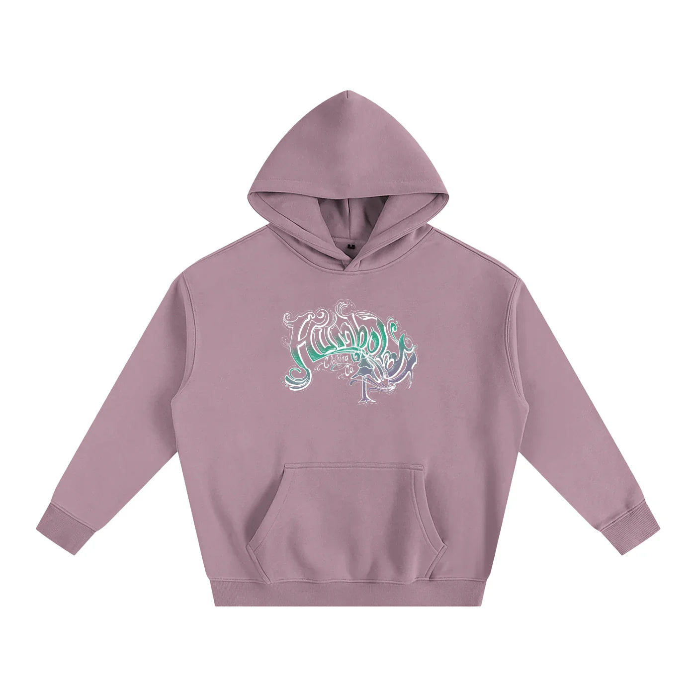 Scrolly Oversized Fleeced Pullover Hoodie - CUSTOM ORDER