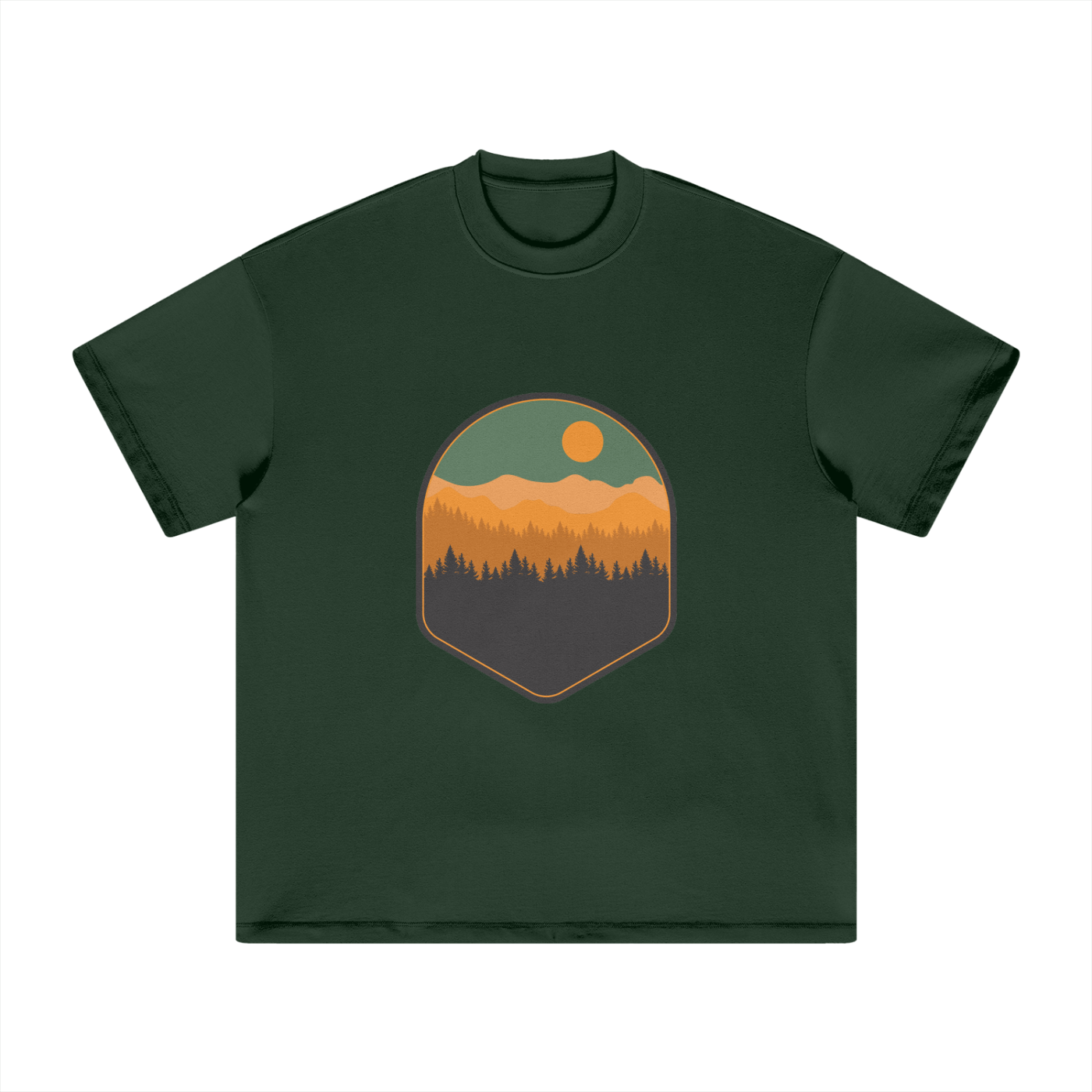 Mountain Scene Earth Tone T-Shirt