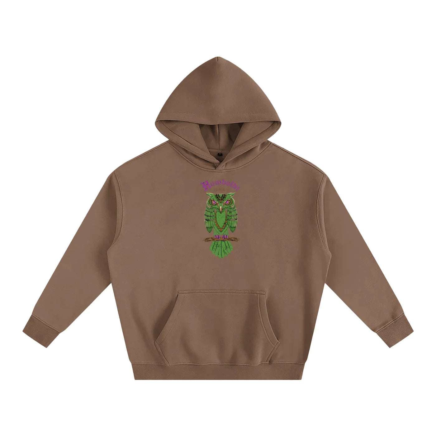 Mystic Forest Owl Oversize Fleeced Pullover Hoodie - CUSTOM ORDER