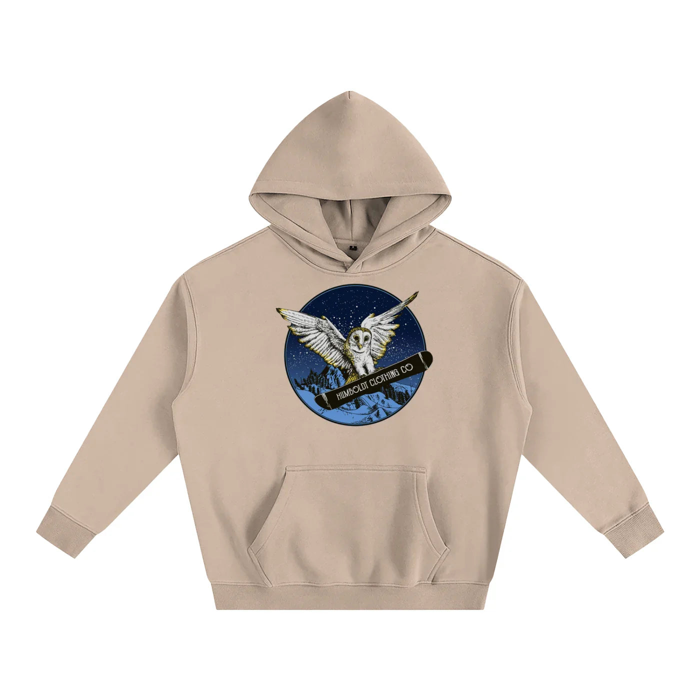 Owl Terrain Oversize Fleeced Pullover Hoodie - CUSTOM ORDER