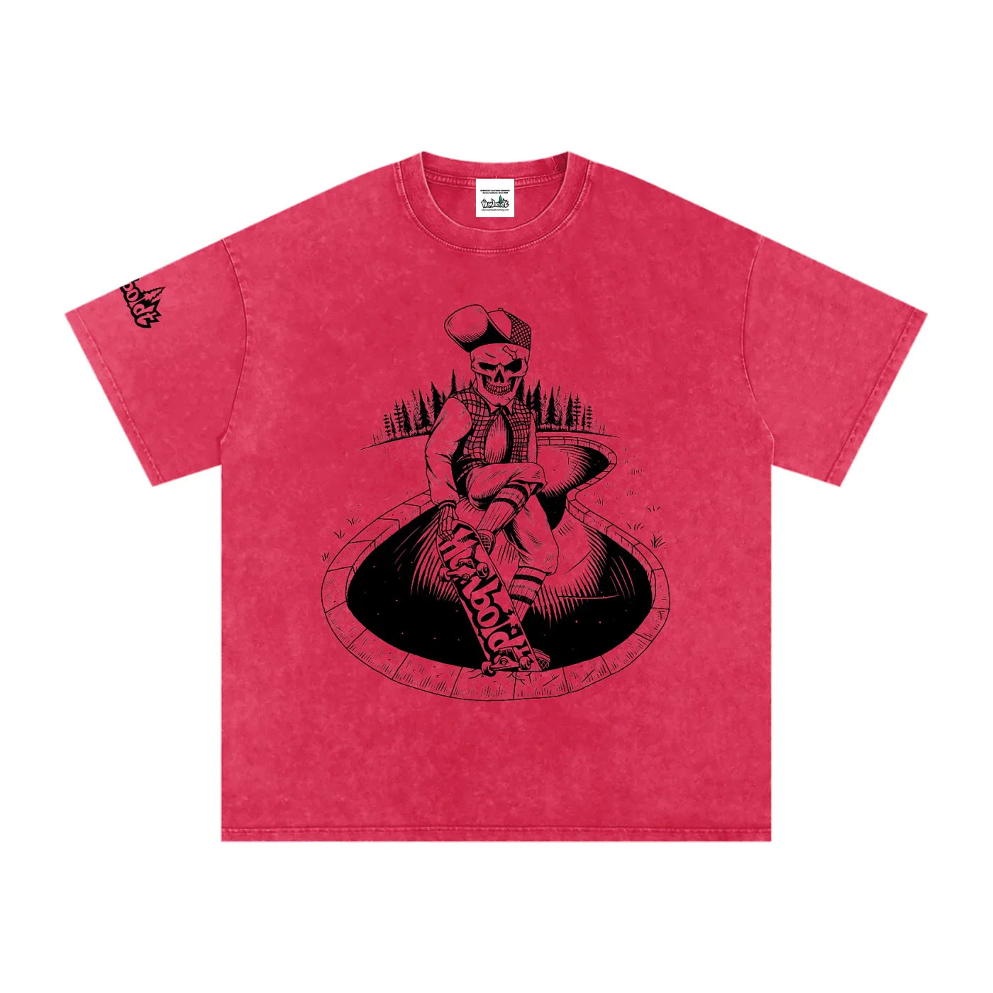 Skate Life Snow Washed Oversized Cotton Tshirt-CUSTOM ORDER