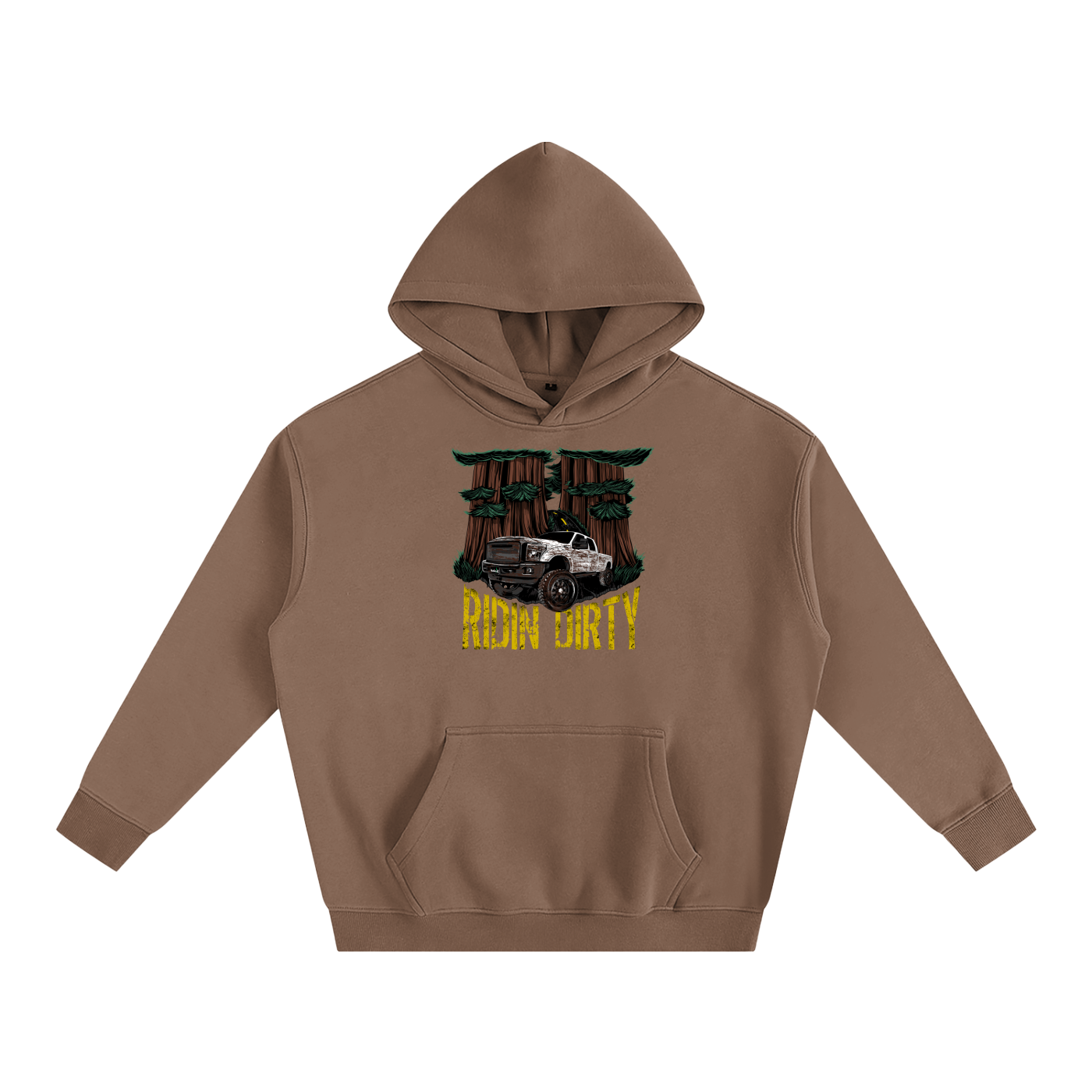 Ridin Dirty Oversize Fleeced Hoodie-CUSTOM ORDER