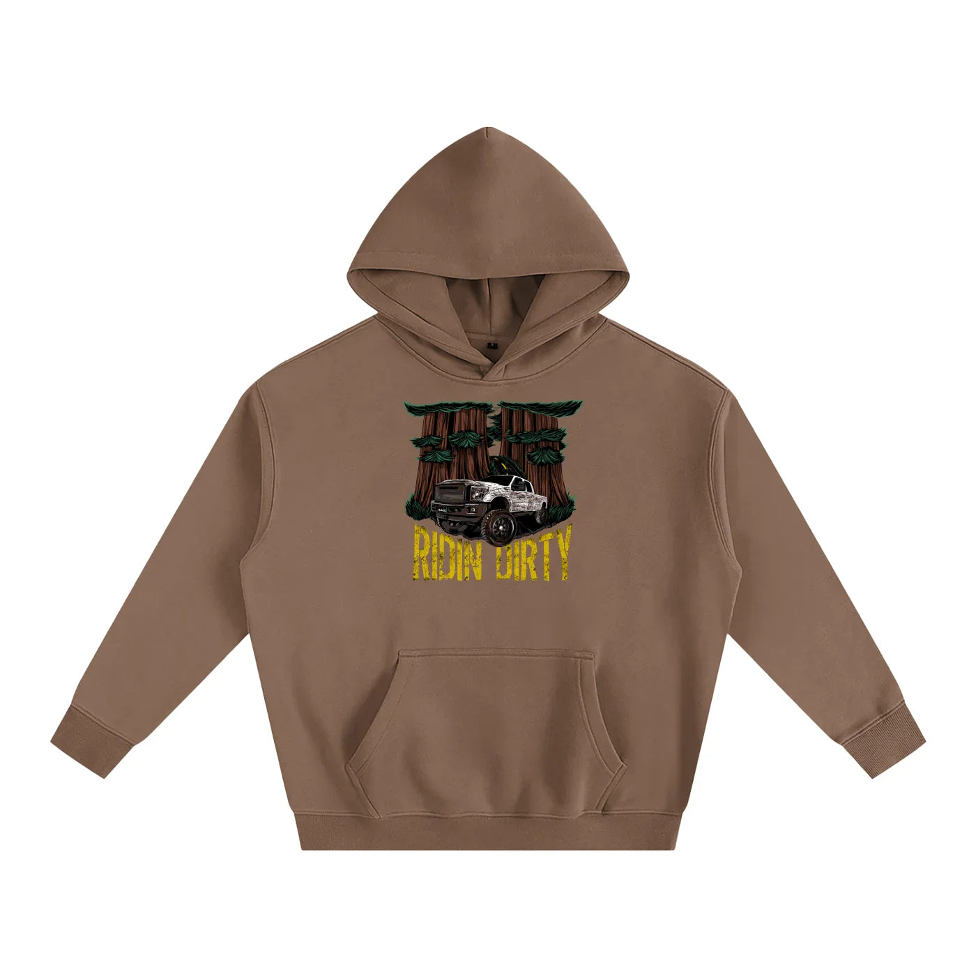 Ridin Dirty Oversized Fleeced Pullover Hoodie-CUSTOM ORDER