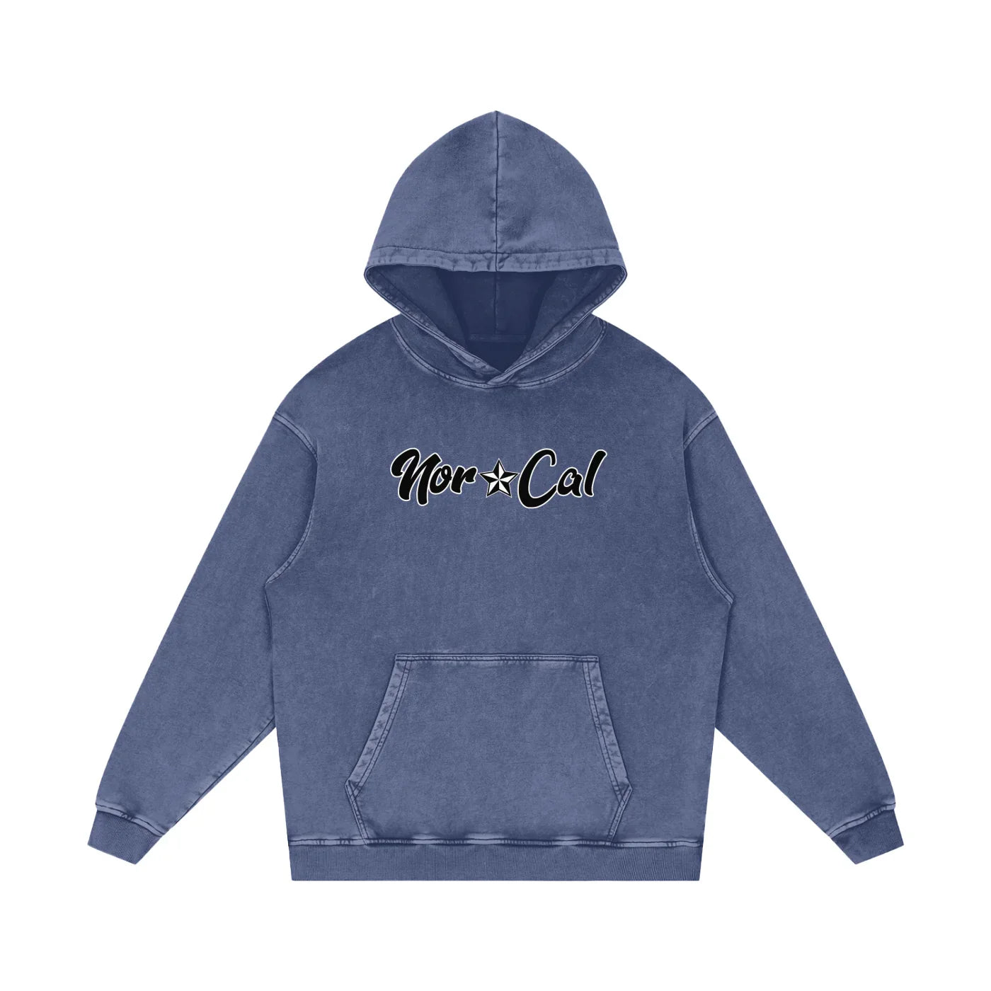 Norcal Acid Wash Oversize Pullover Hoodie - CUSTOM ORDER