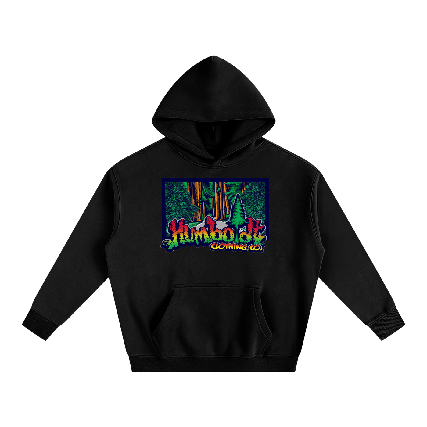 Rasta Forest Oversize Fleeced Hoodie-CUSTOM ORDER
