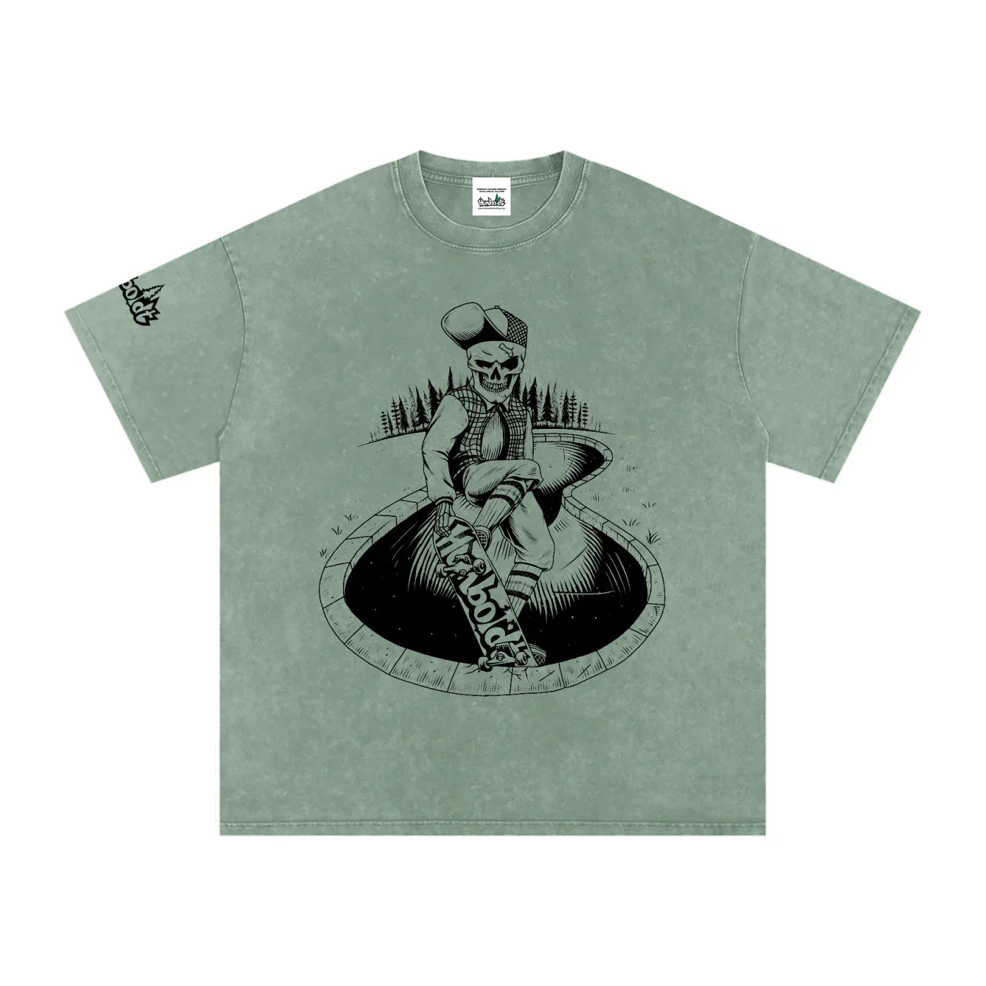 Skate Life Snow Washed Oversized Cotton Tshirt-CUSTOM ORDER