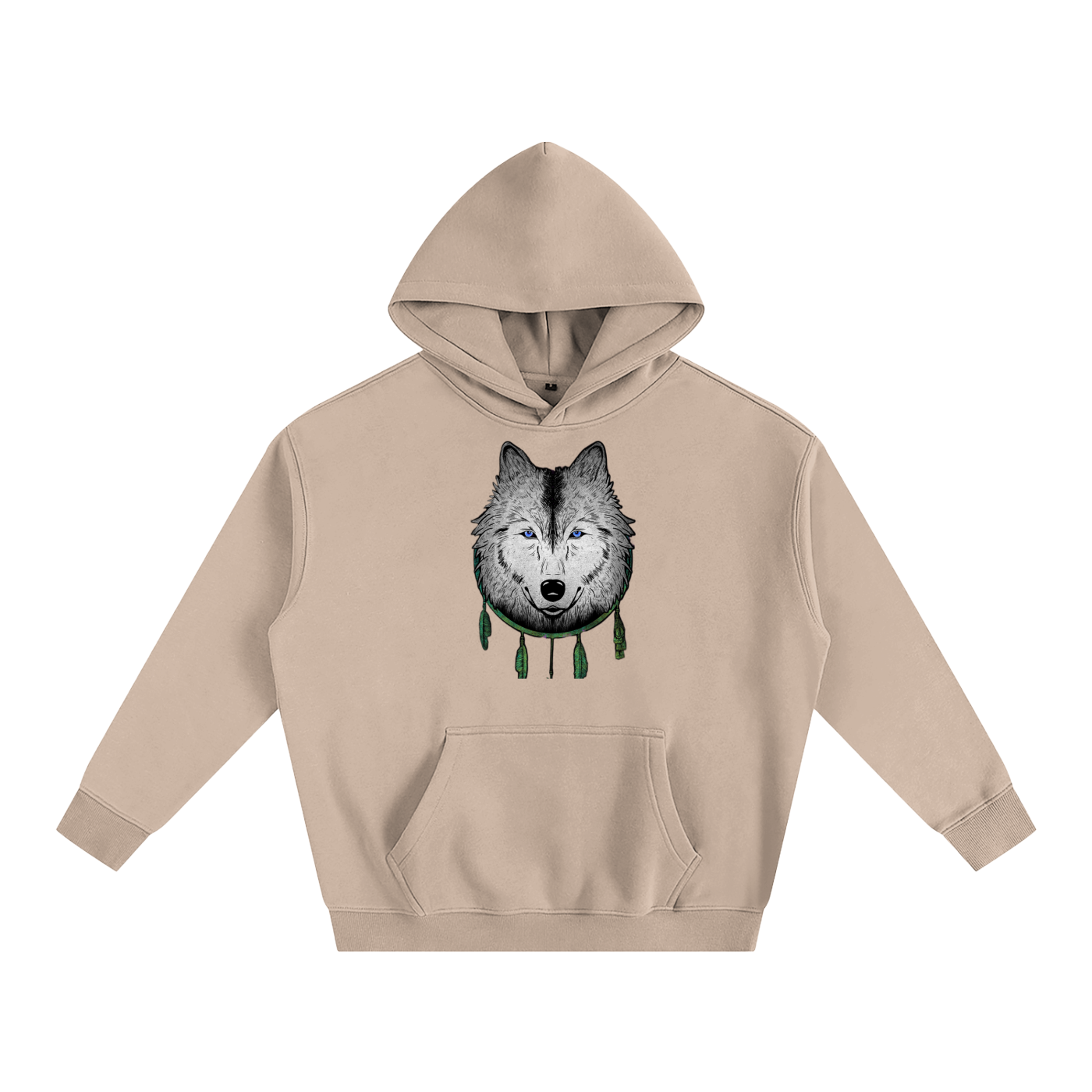 White Wolf Pullover Hoodie