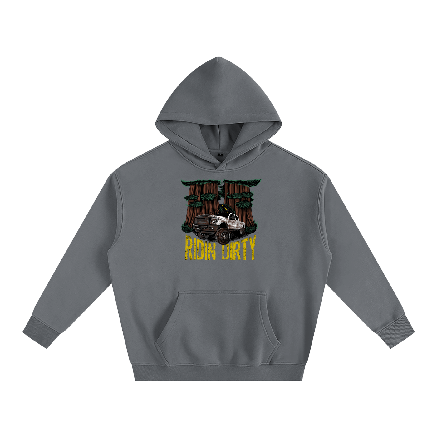 Ridin Dirty Oversize Fleeced Hoodie-CUSTOM ORDER