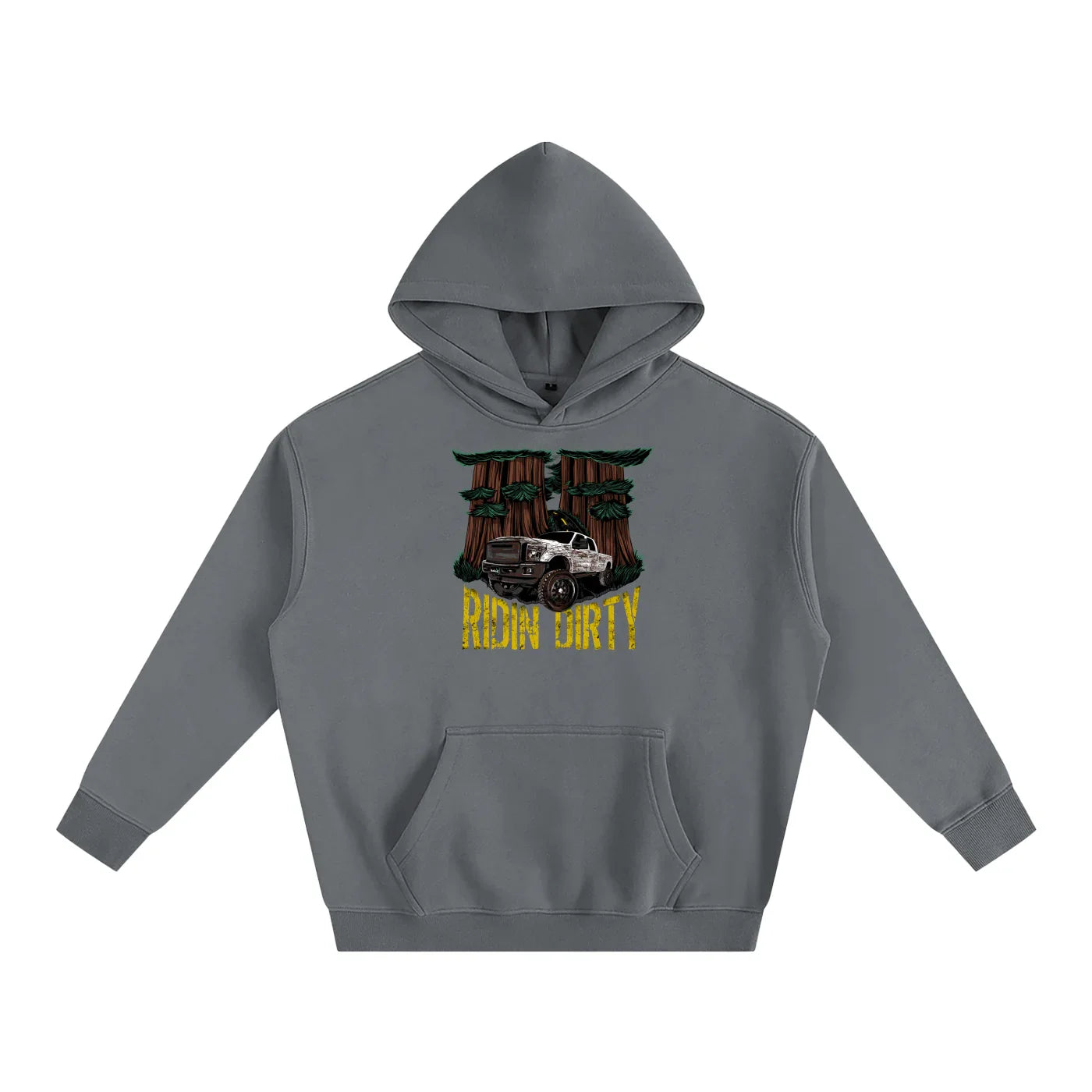 Ridin Dirty Oversized Fleeced Pullover Hoodie-CUSTOM ORDER