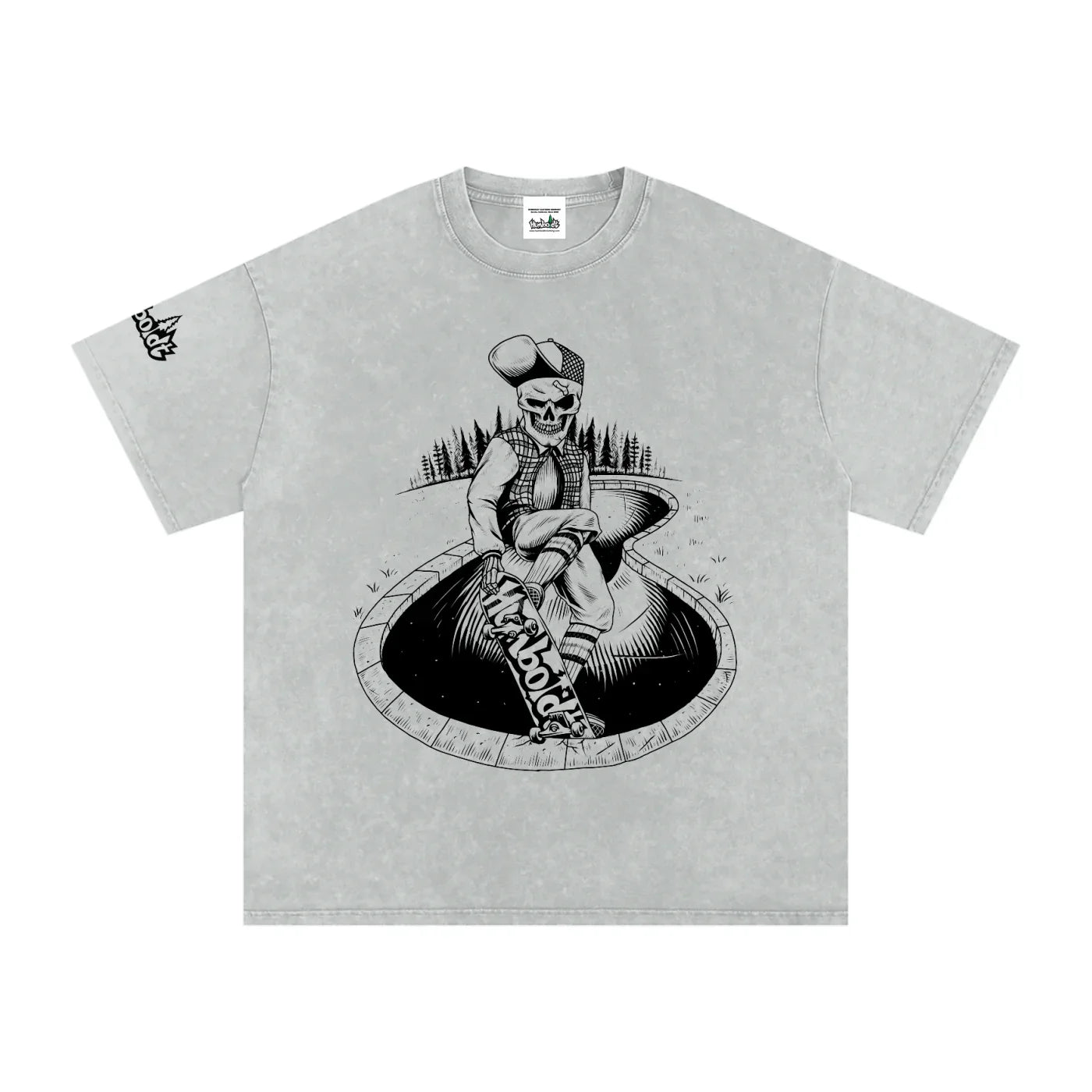 Skate Life Snow Washed Oversized Cotton Tshirt-CUSTOM ORDER