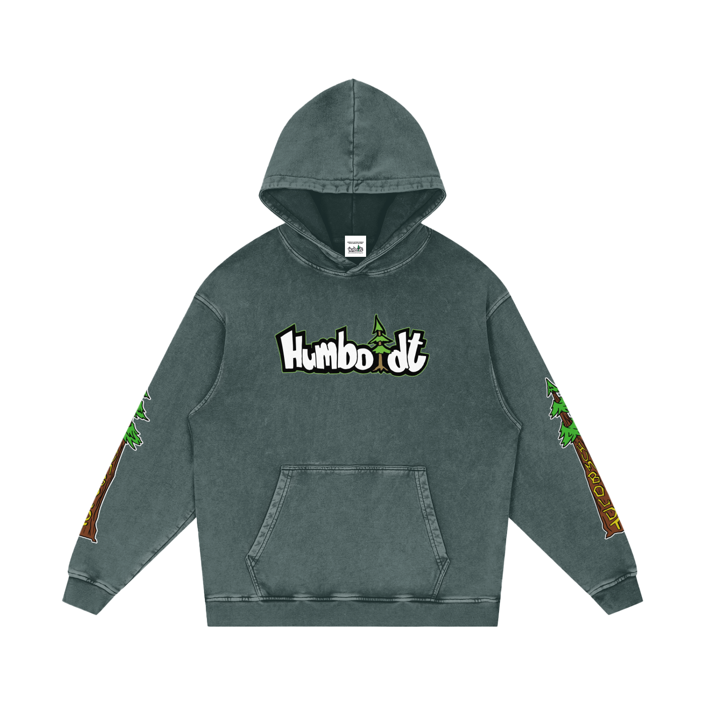 Avenue Trees New Style Logo Snow Washed Loose Cotton Pullover Hoodie - CUSTOM ORDER