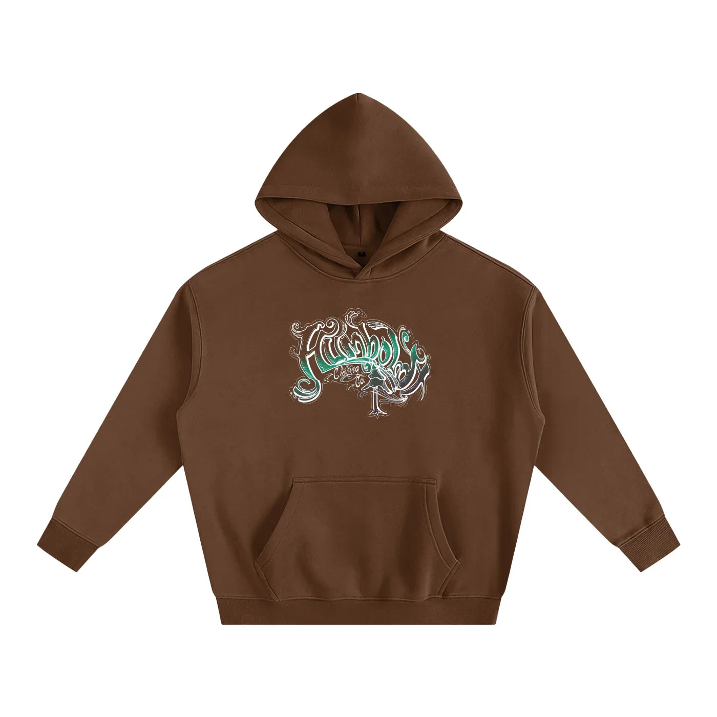 Scrolly Oversized Fleeced Pullover Hoodie - CUSTOM ORDER