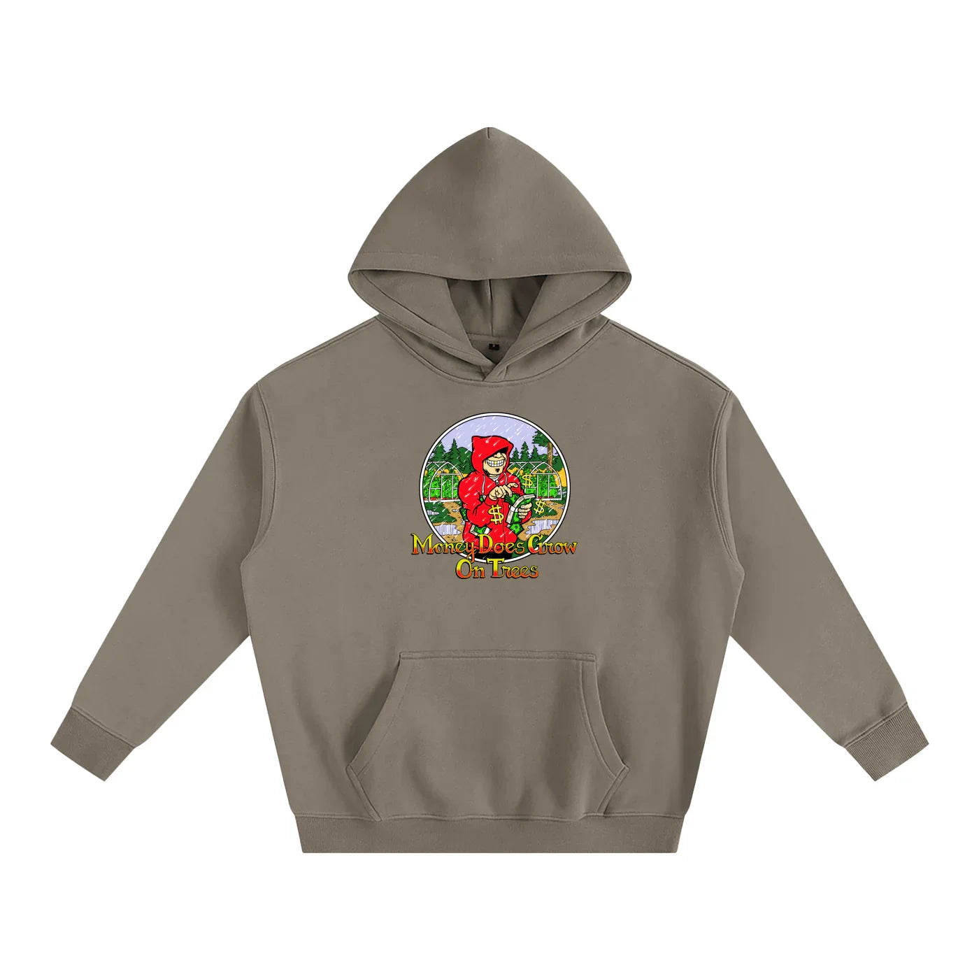 Money Trees Oversized Fleeced Pullover Hoodie - CUSTOM ORDER
