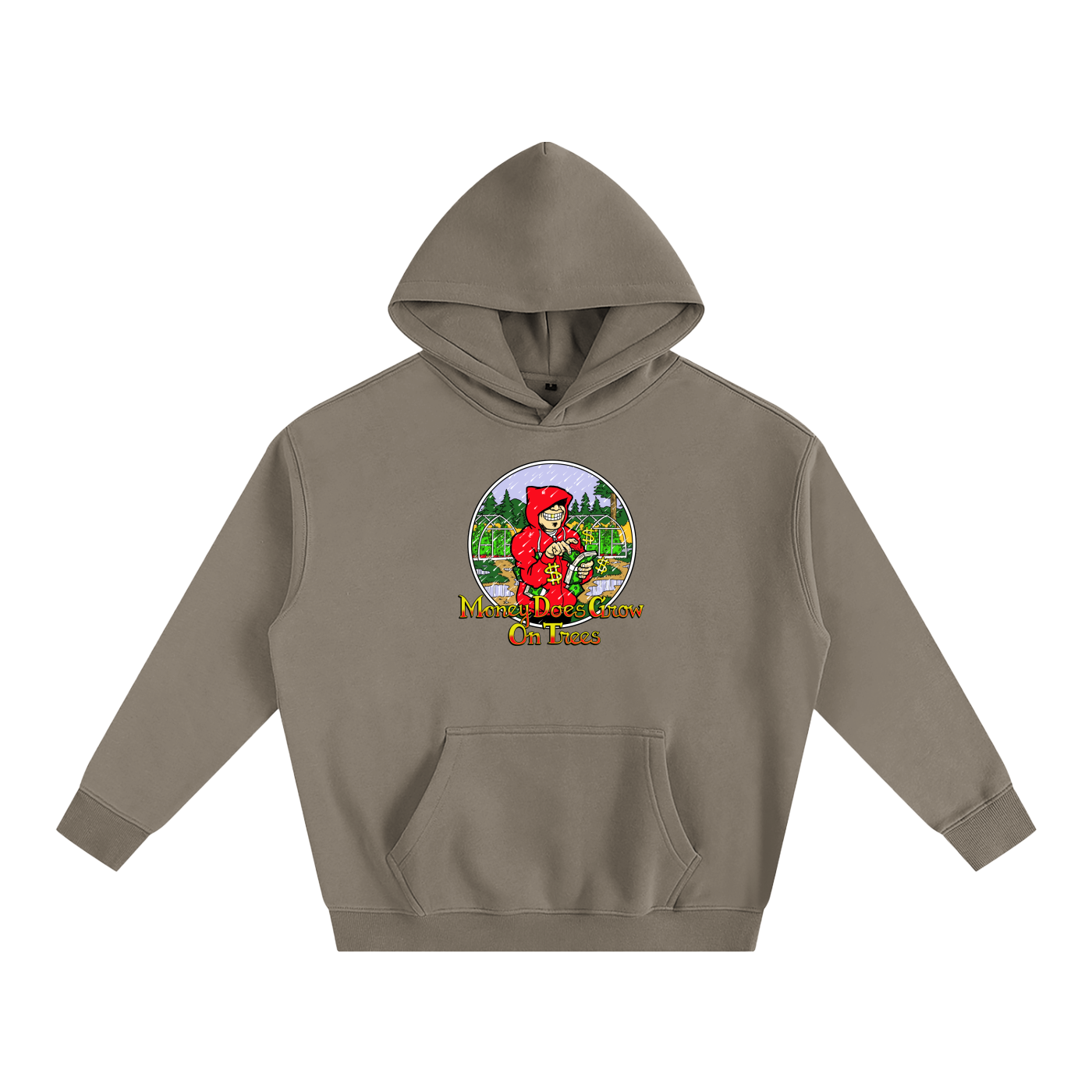 Money Trees Oversize Fleeced Hoodie-CUSTOM ORDER