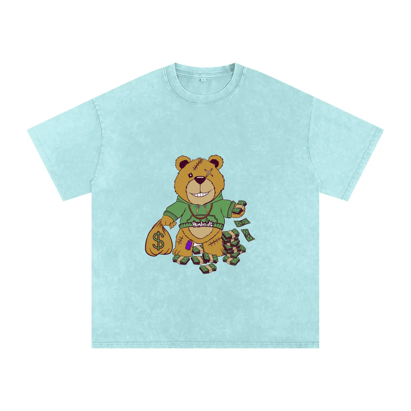 Bear Market Acid Wash Oversize TShirt - CUSTOM ORDER