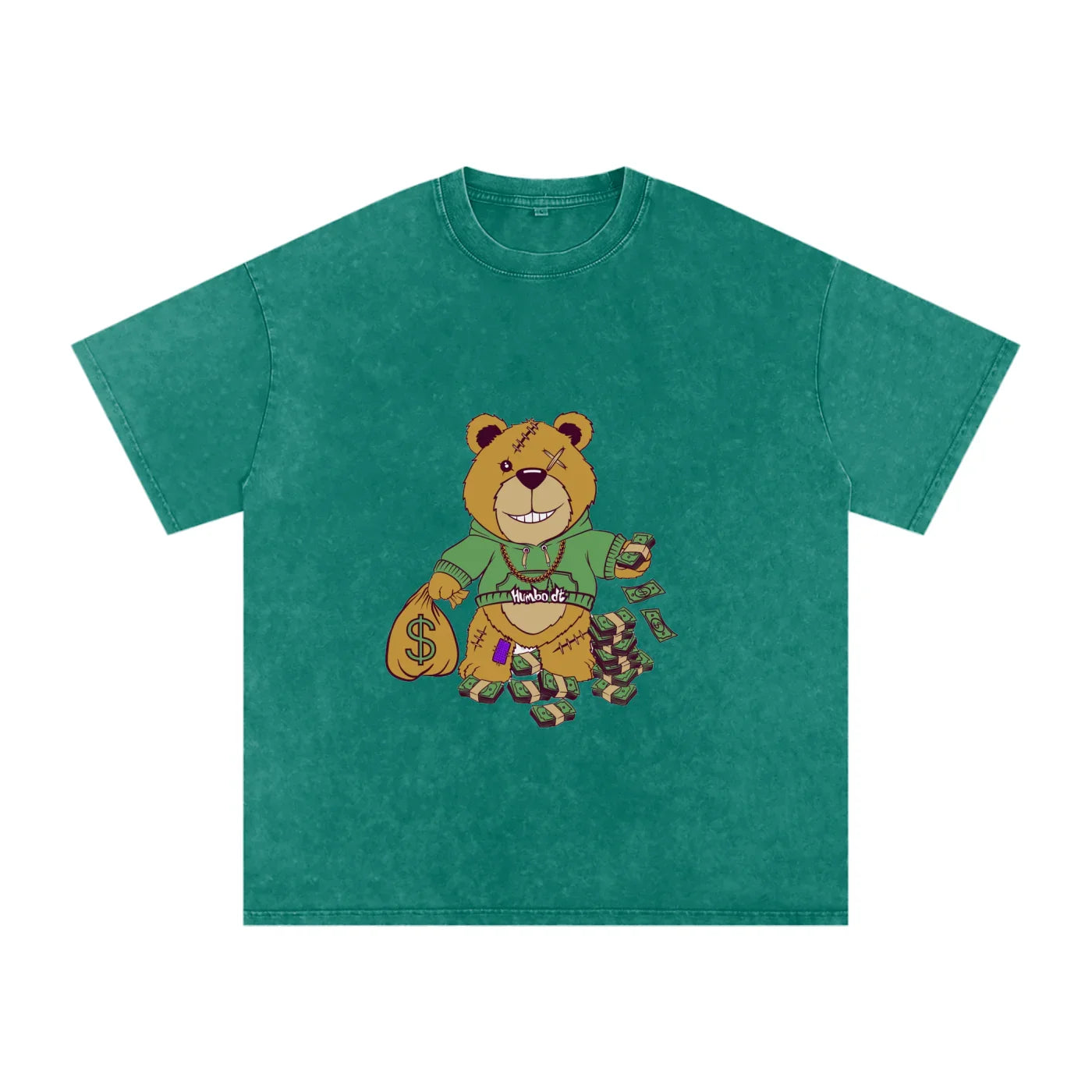 Bear Market Acid Wash Oversize TShirt - CUSTOM ORDER