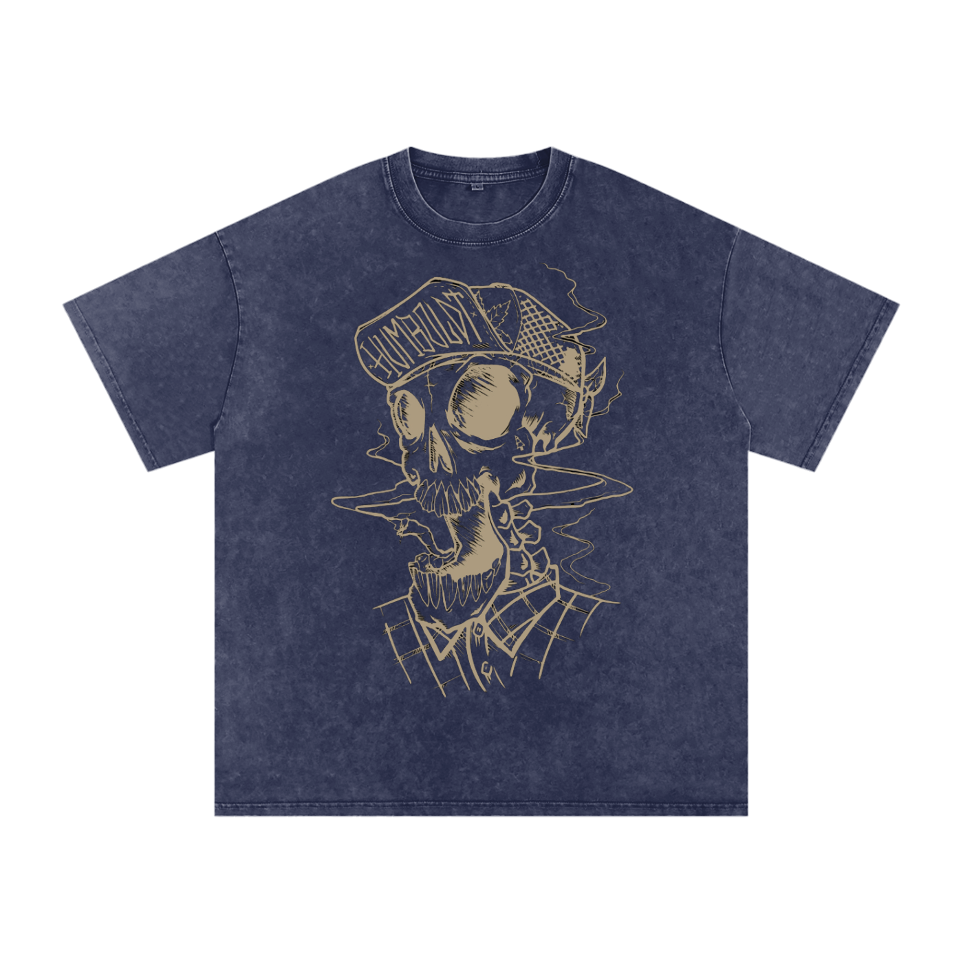 Skully Snow Washed Oversized Cotton T-Shirt-CUSTOM ORDER