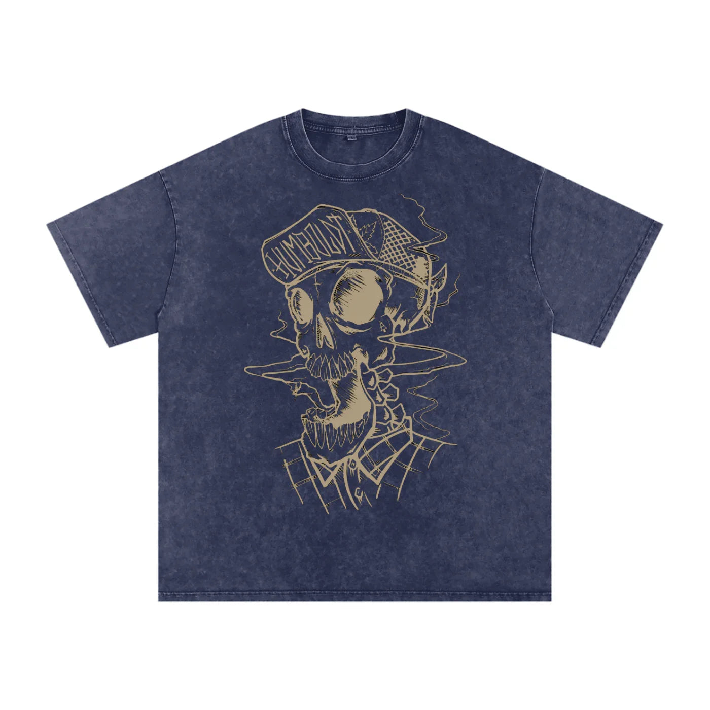 Skully Snow Washed Oversized Cotton Tshirt-CUSTOM ORDER