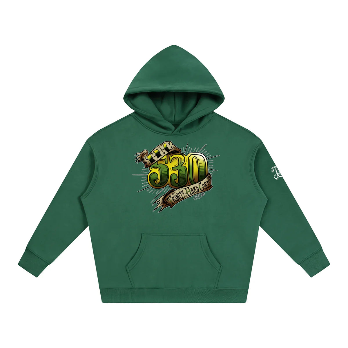 530 THC Oversize Fleeced Pullover Hoodie - CUSTOM ORDER