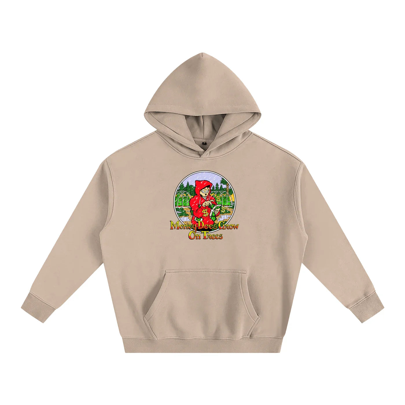 Money Trees Oversized Fleeced Pullover Hoodie - CUSTOM ORDER