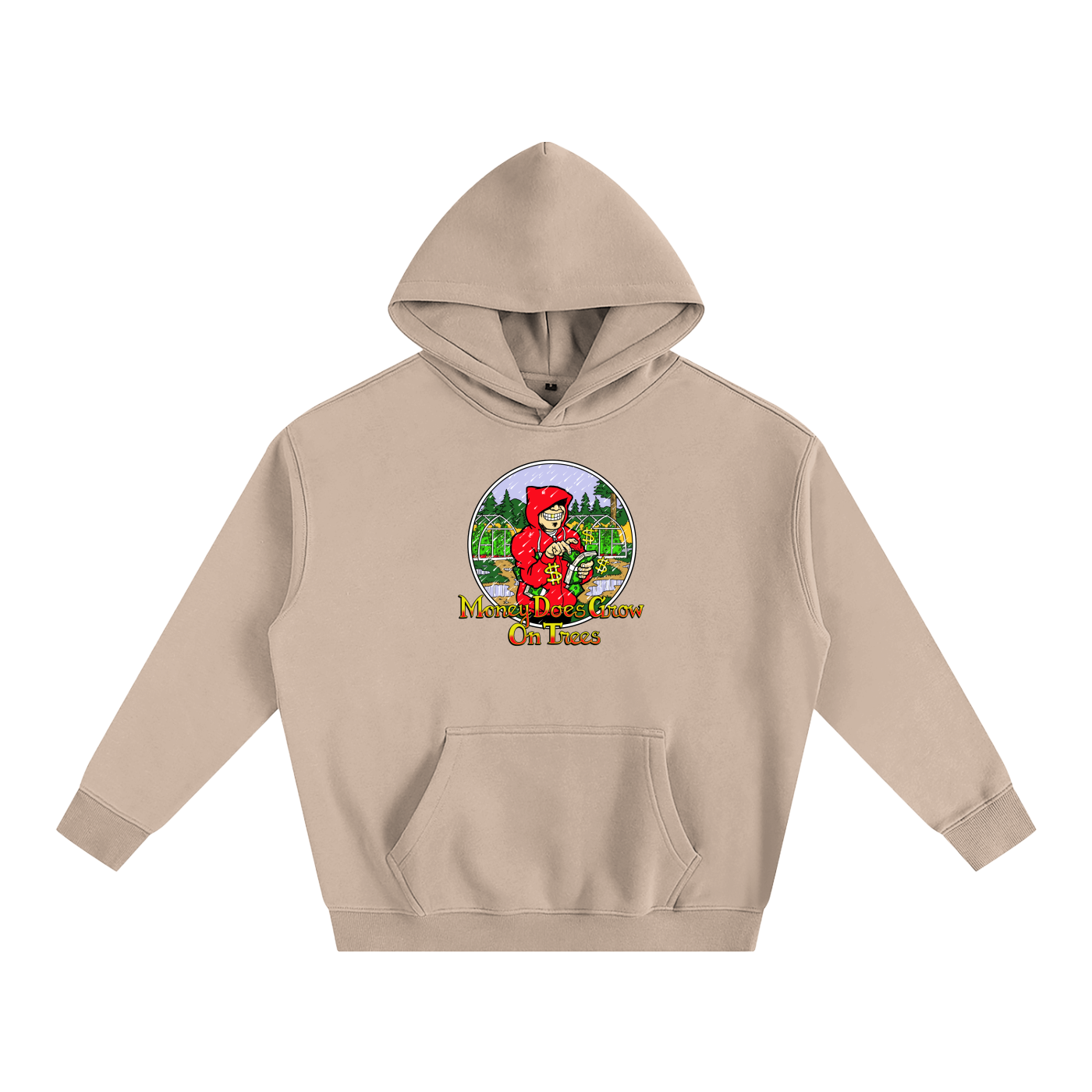 Money Trees Oversize Fleeced Hoodie-CUSTOM ORDER