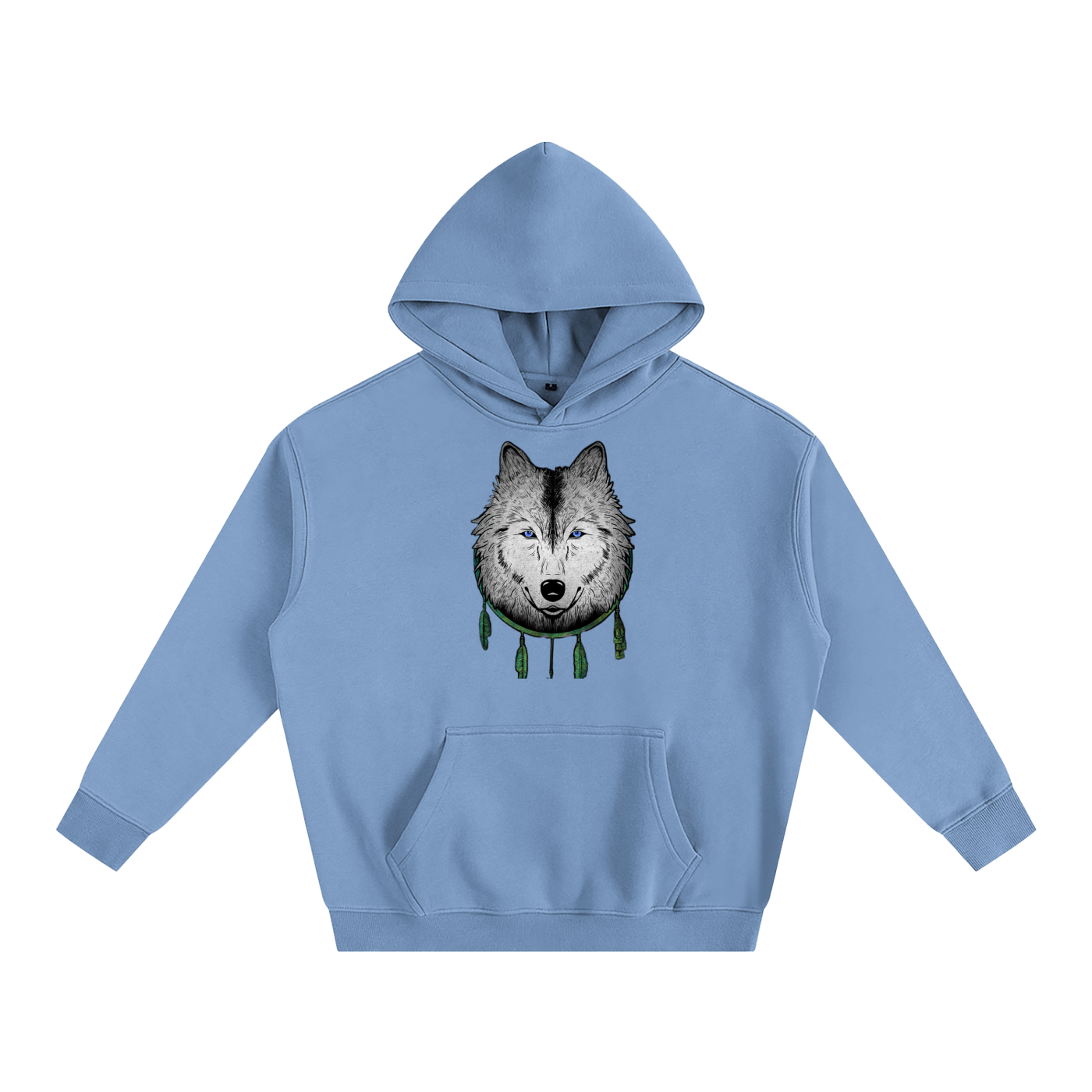 White Wolf Pullover Hoodie