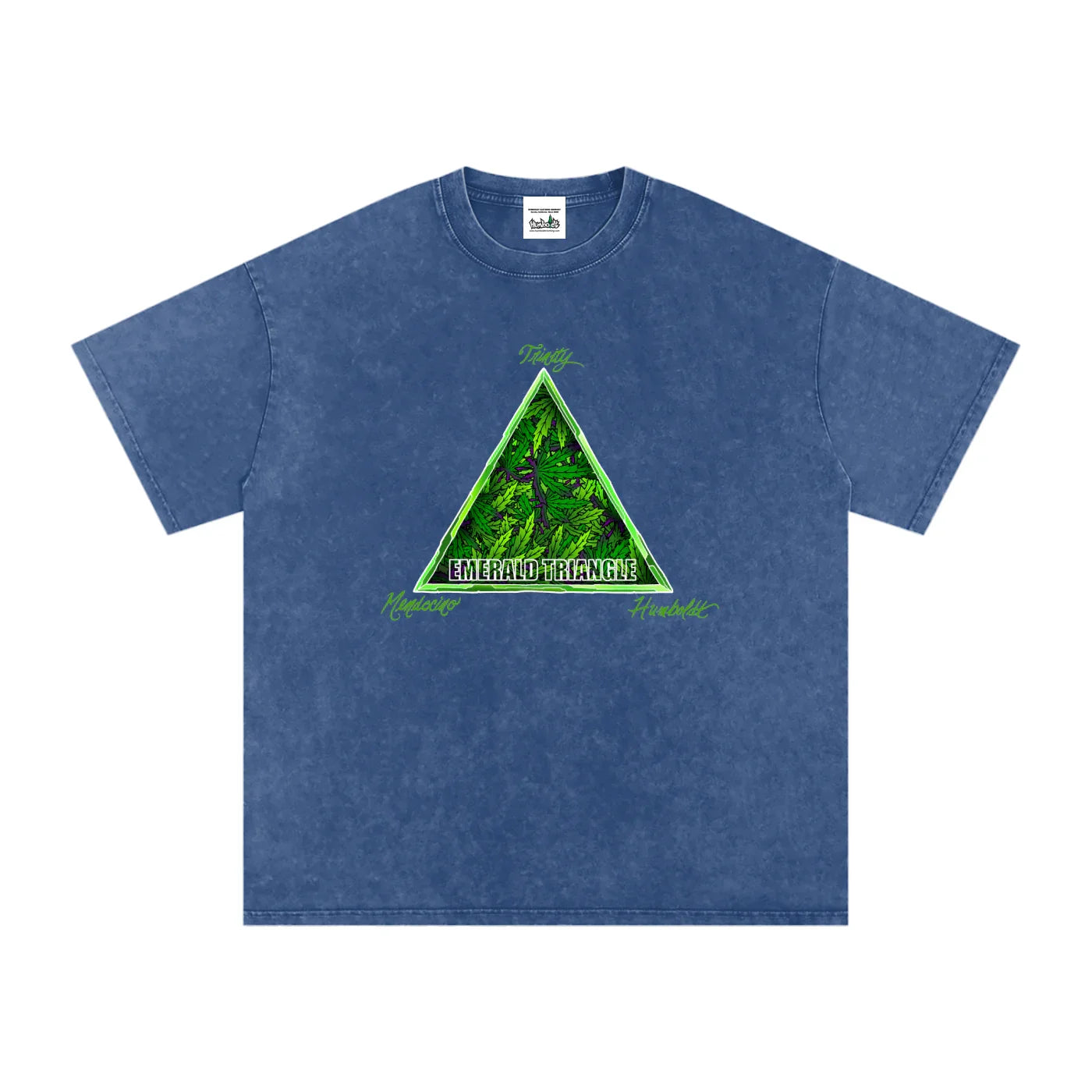 Emerald Triangle Snow Washed Oversized Cotton Tshirt-CUSTOM ORDER